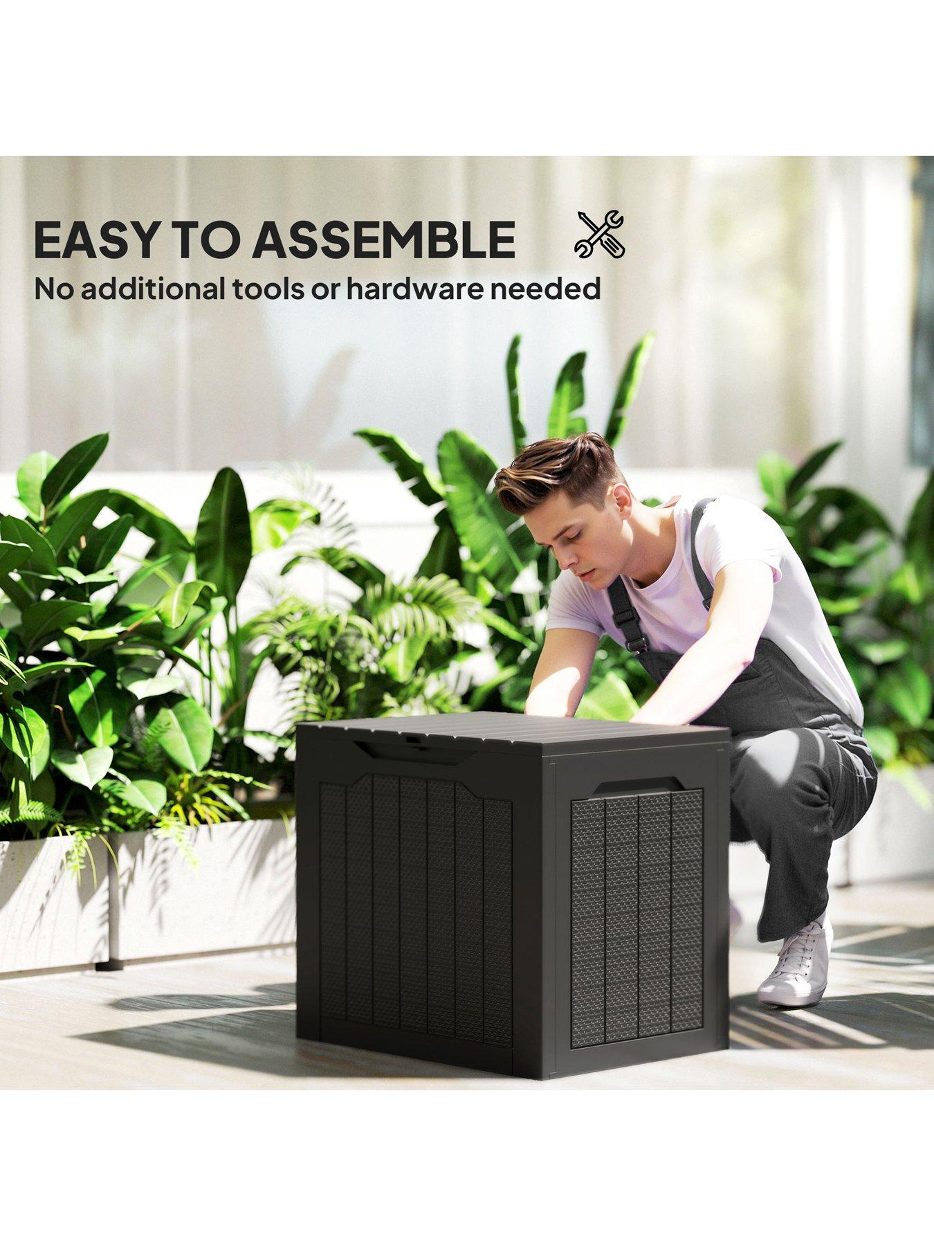 Image 7 of 7 of OutSunny Outdoor Storage Box (L 56 x W 41 x H 50 cm) - Black