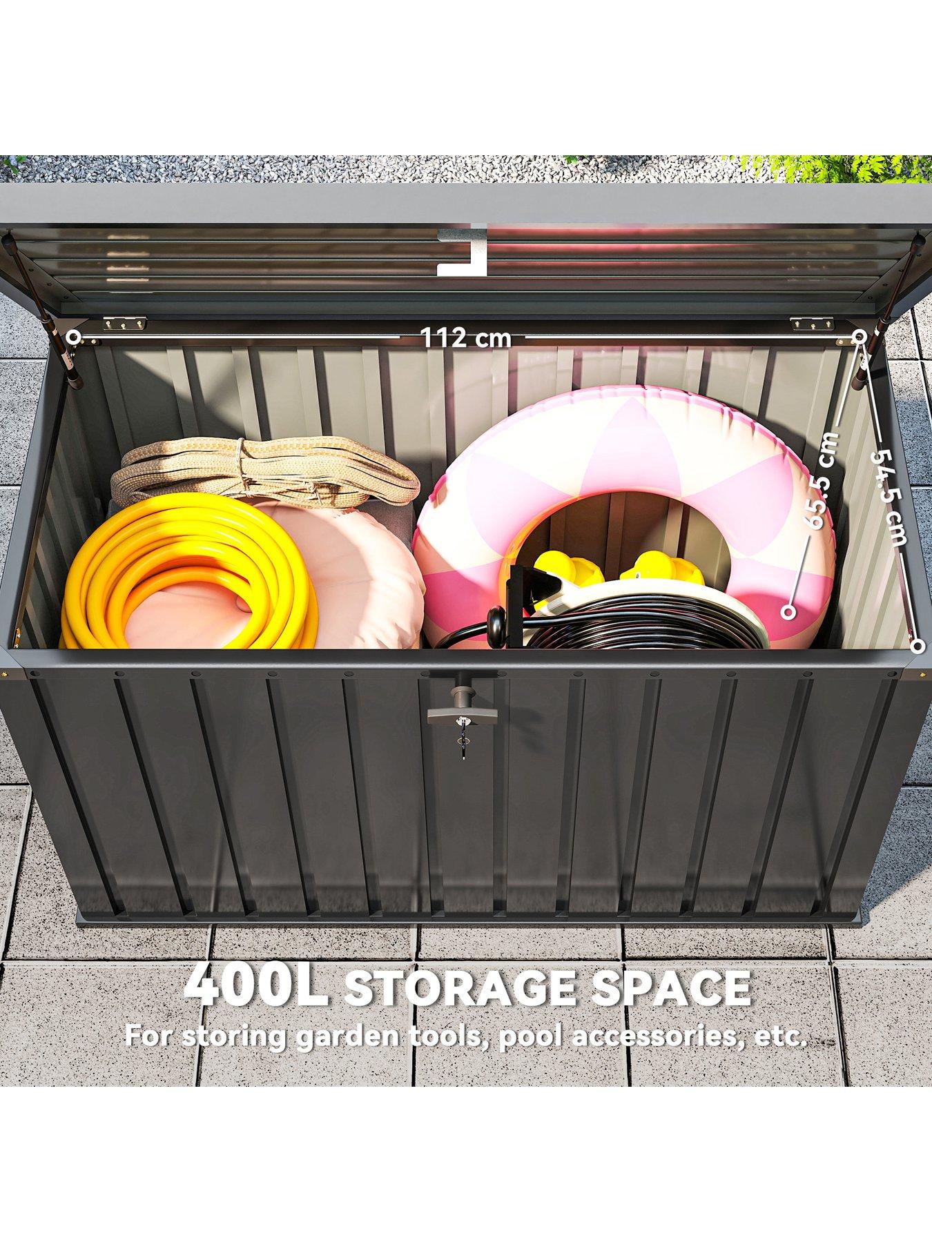 Image 3 of 6 of OutSunny Outdoor Storage Box -&nbsp;W 124 x D 66 x H 72 cm