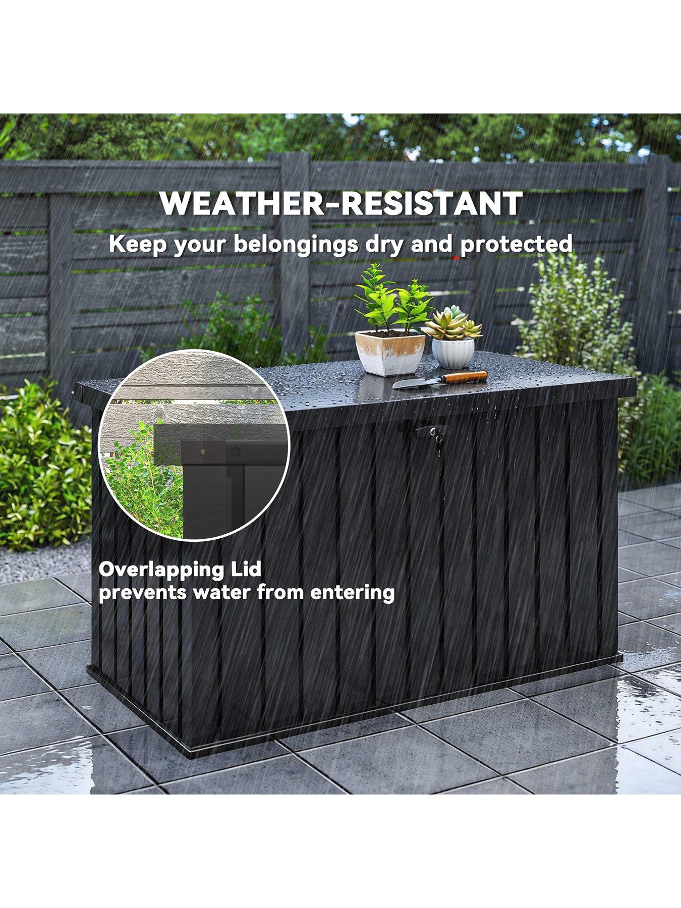Image 5 of 6 of OutSunny Outdoor Storage Box -&nbsp;W 124 x D 66 x H 72 cm