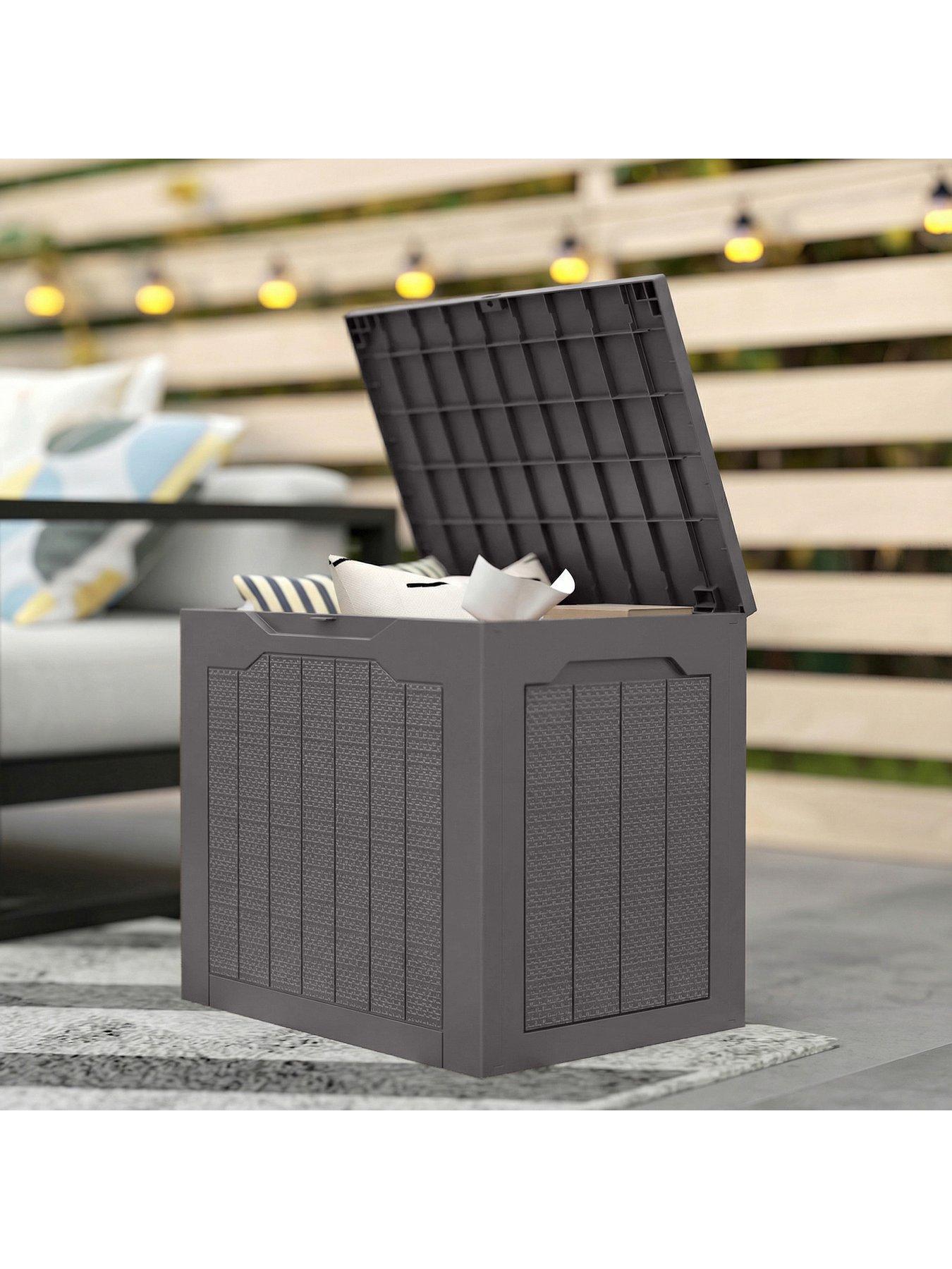 Image 3 of 7 of OutSunny Outdoor Storage Box (L 56 x W 41 x H 50 cm) - Brown