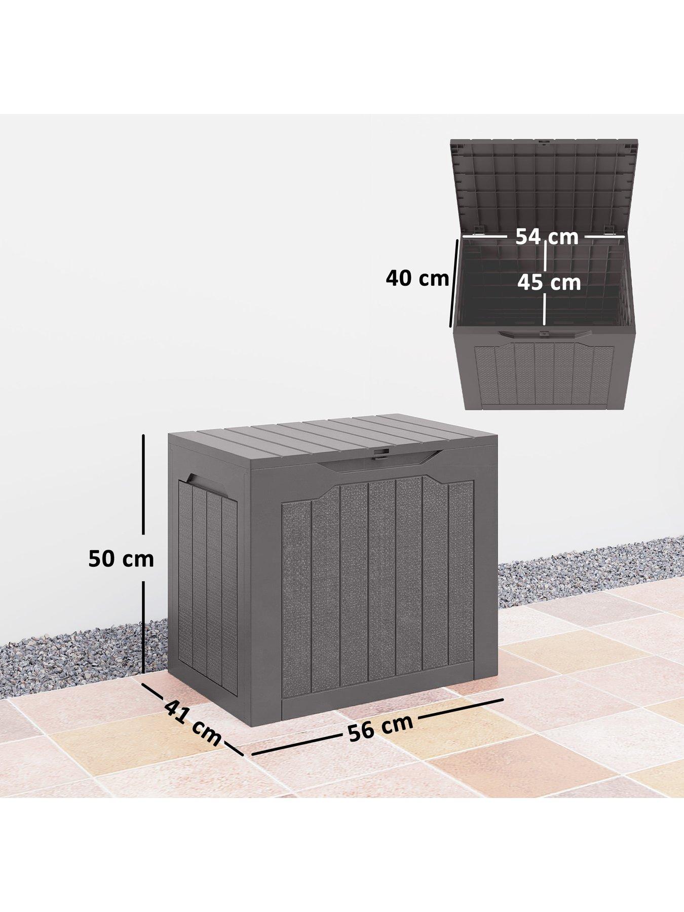 Image 4 of 7 of OutSunny Outdoor Storage Box (L 56 x W 41 x H 50 cm) - Brown