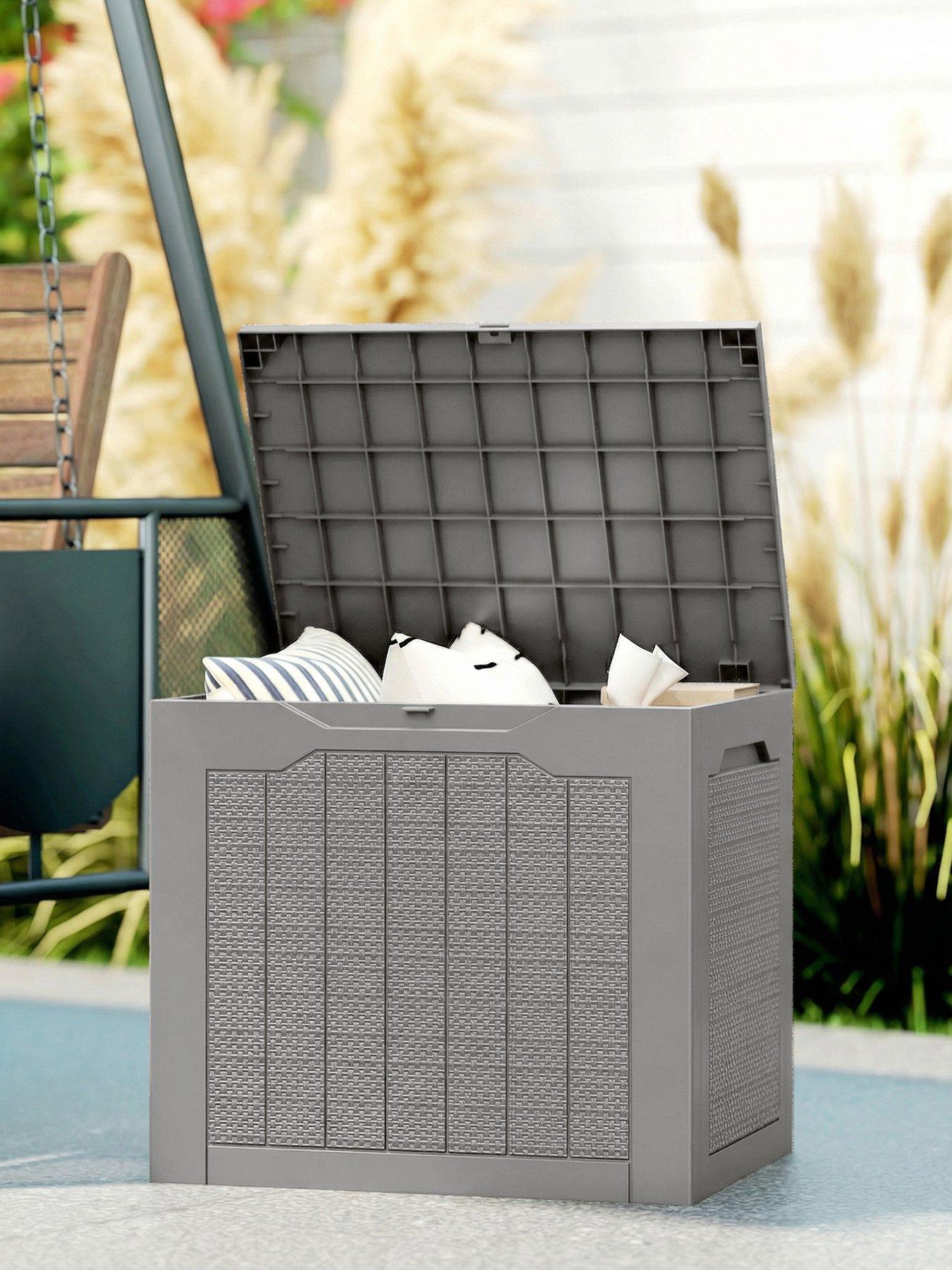 OutSunny Outdoor Storage Box 56L x 41W x 50H cm natural