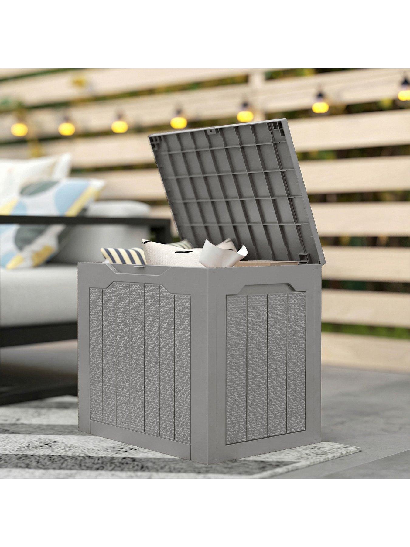 Image 3 of 7 of OutSunny Outdoor Storage Box (L 56 x W&nbsp;41 x H&nbsp;50 cm) - Natural