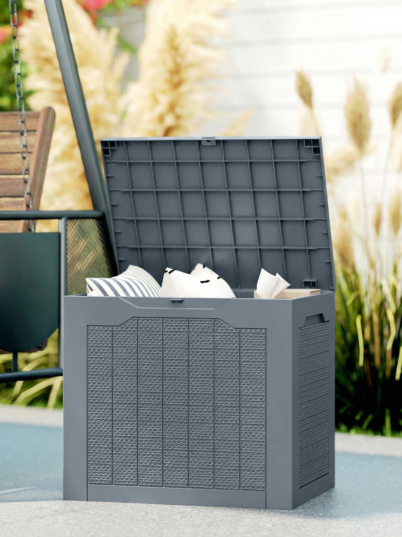 OutSunny Outdoor Storage Box 56L x 41W x 50H cm grey