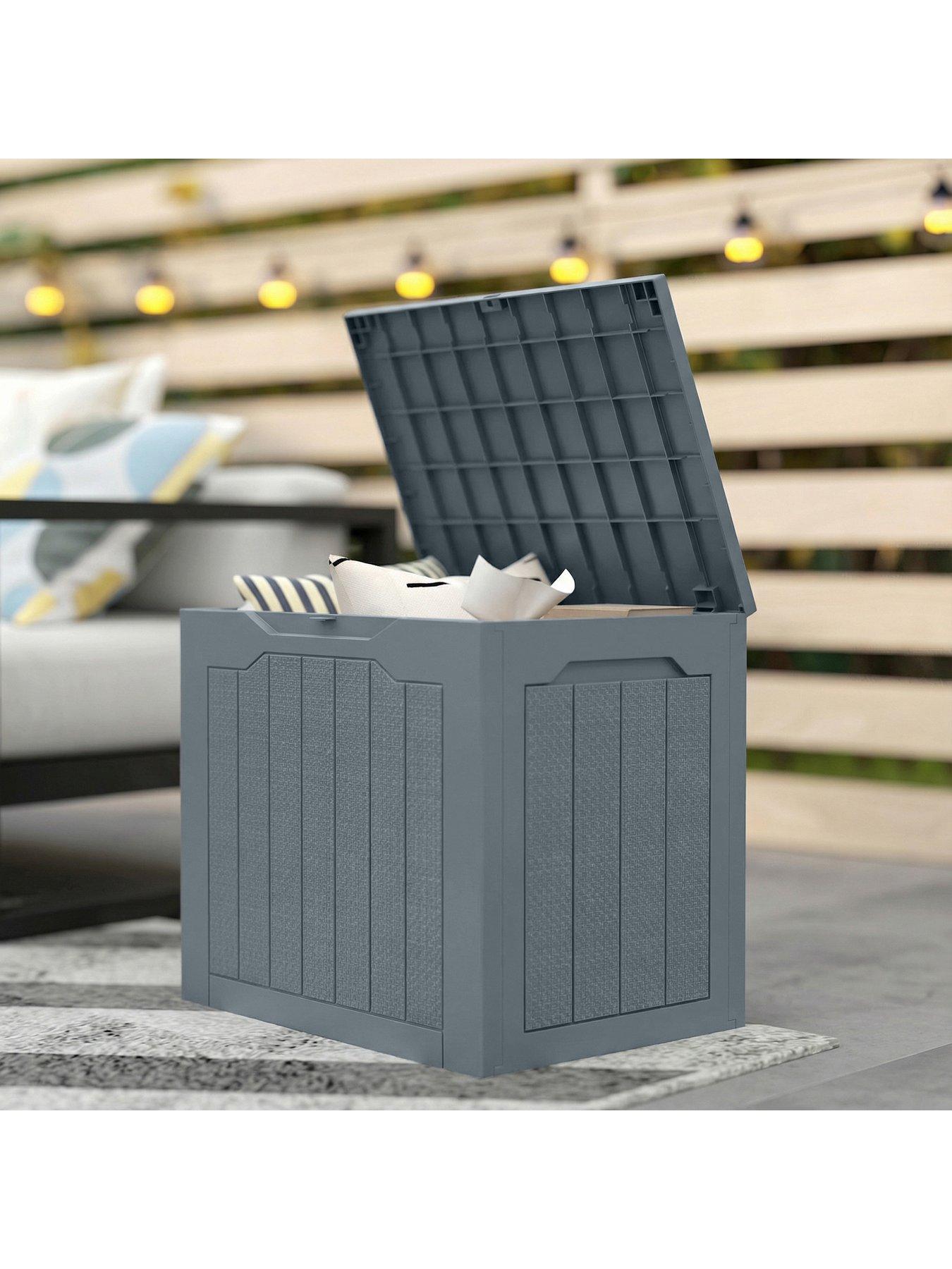 Image 3 of 7 of OutSunny Outdoor Storage Box (L 56 x W 41 x H 50 cm) -&nbsp;Grey