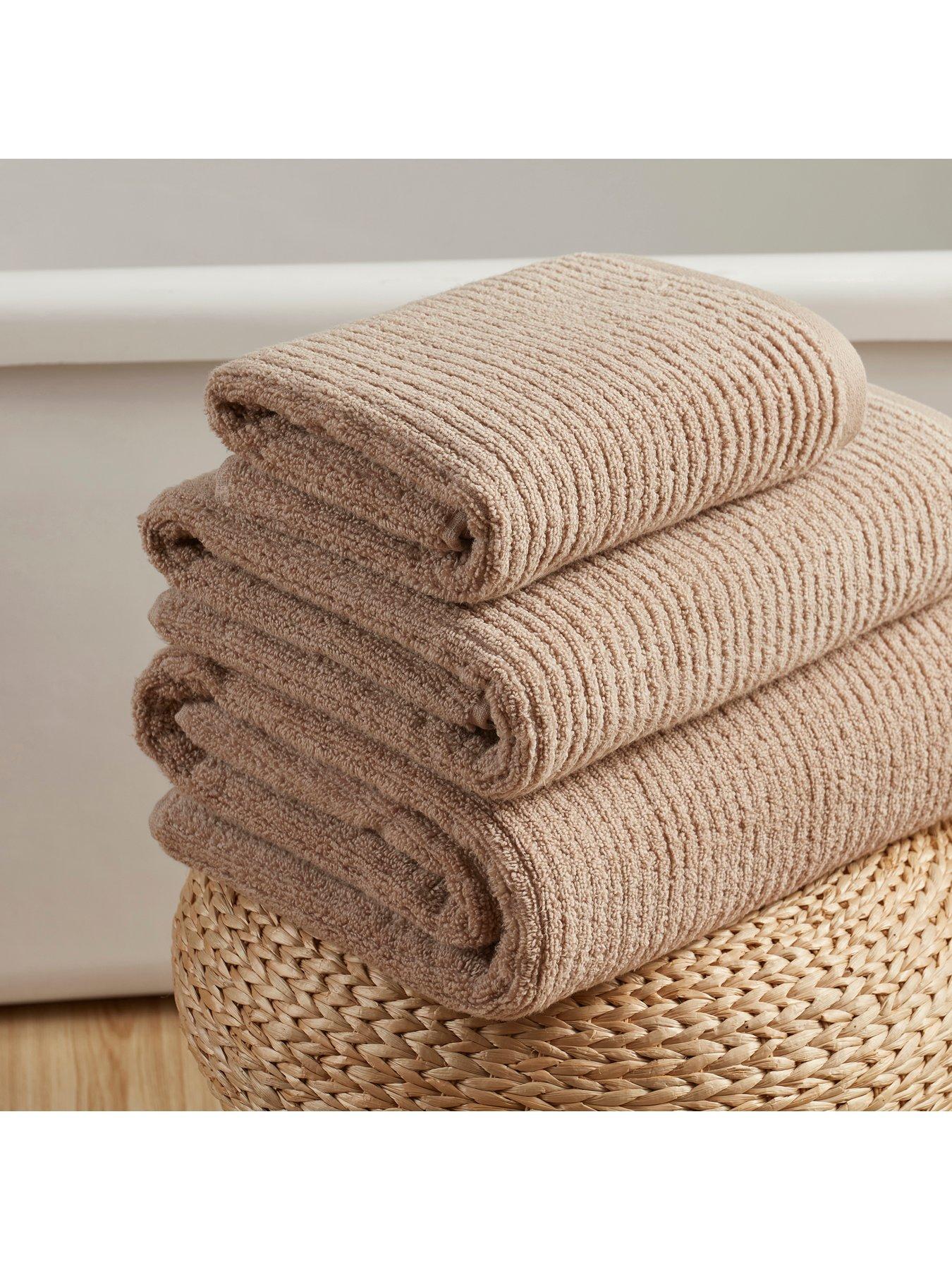 Image 3 of 5 of Dusk Antigua Soft Fine Ribbed Bath Sheet