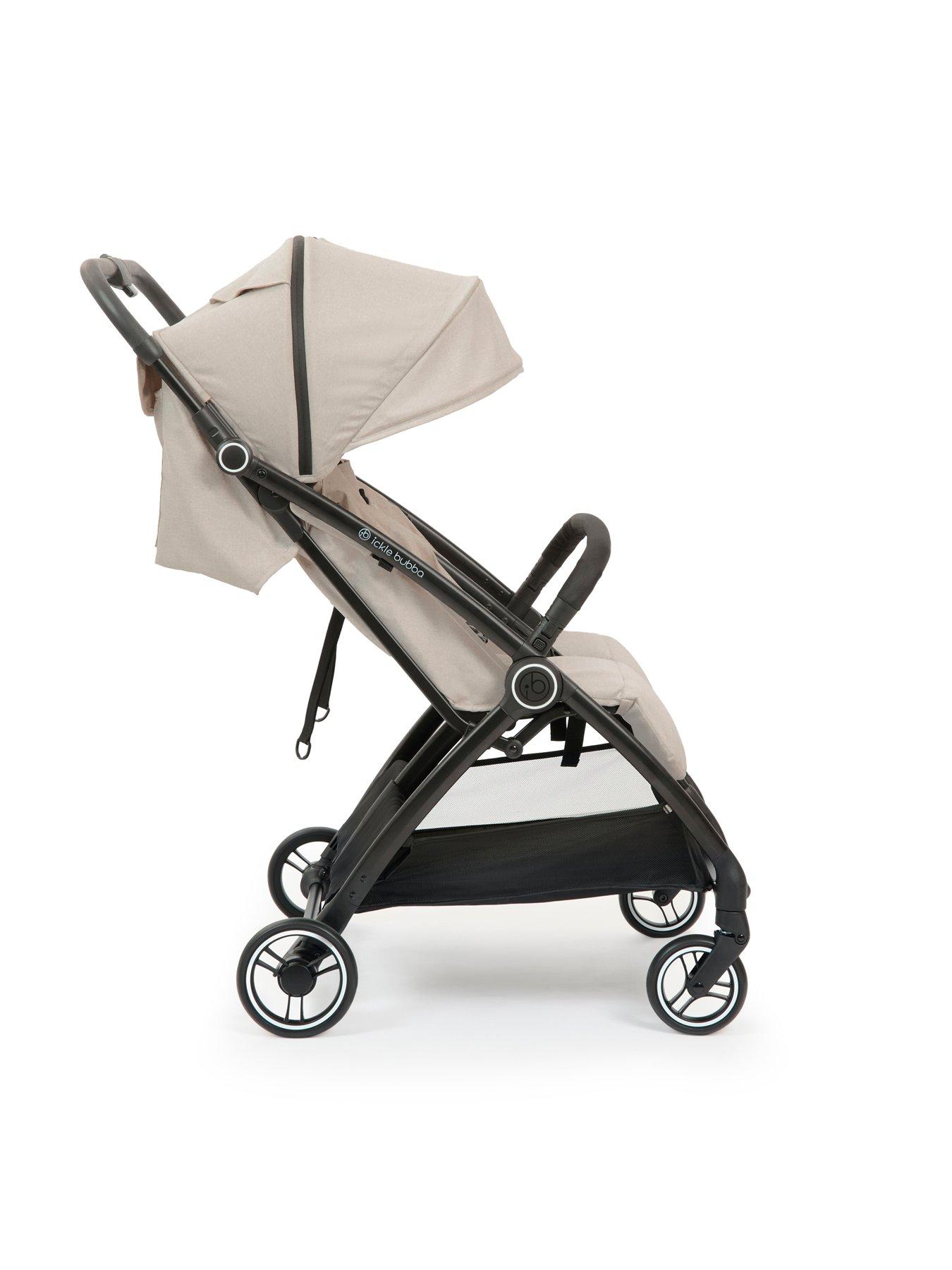 Image 4 of 8 of Ickle Bubba Aries Double Max Autofold Stroller - Stone
