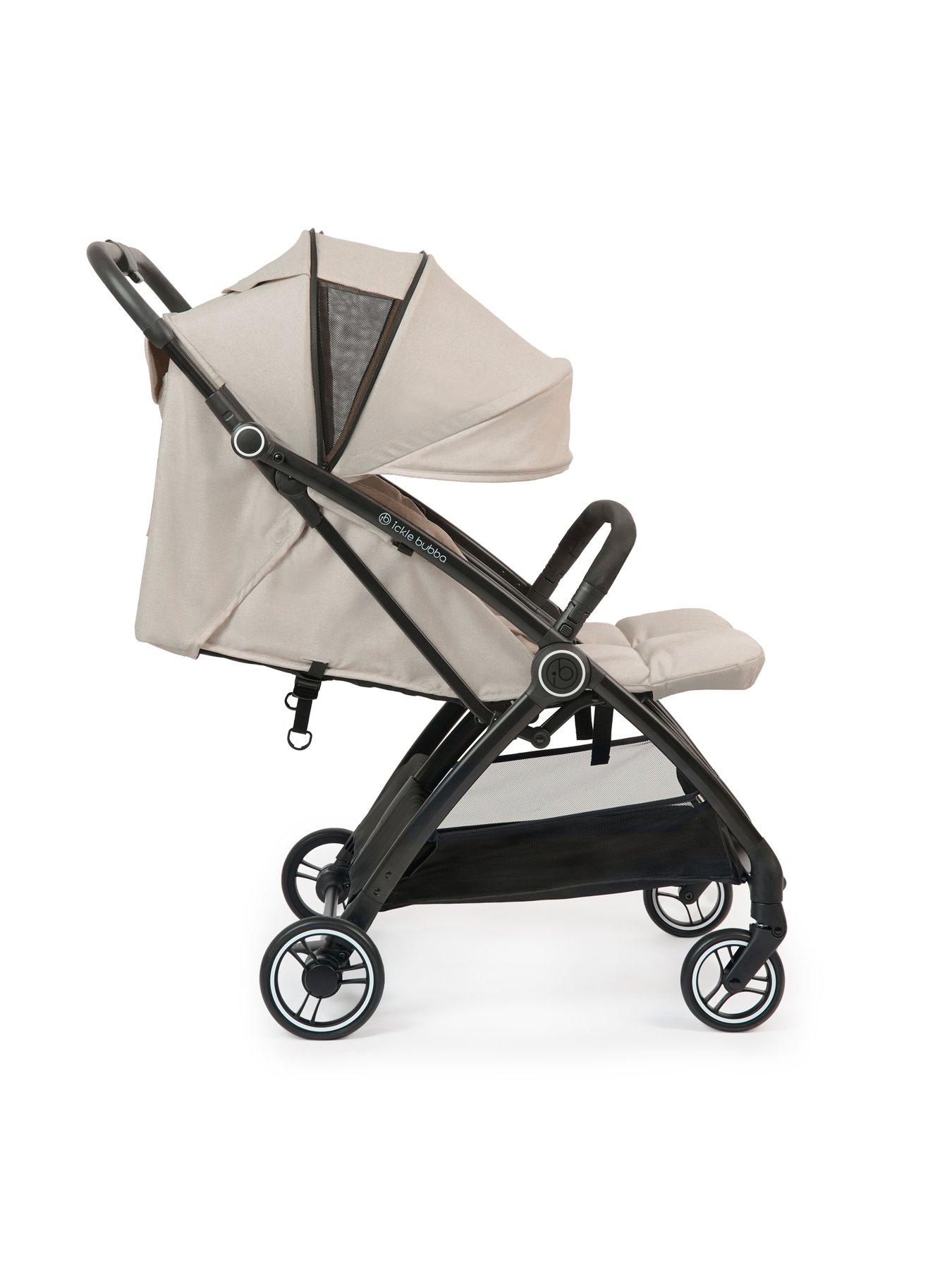 Image 5 of 8 of Ickle Bubba Aries Double Max Autofold Stroller - Stone