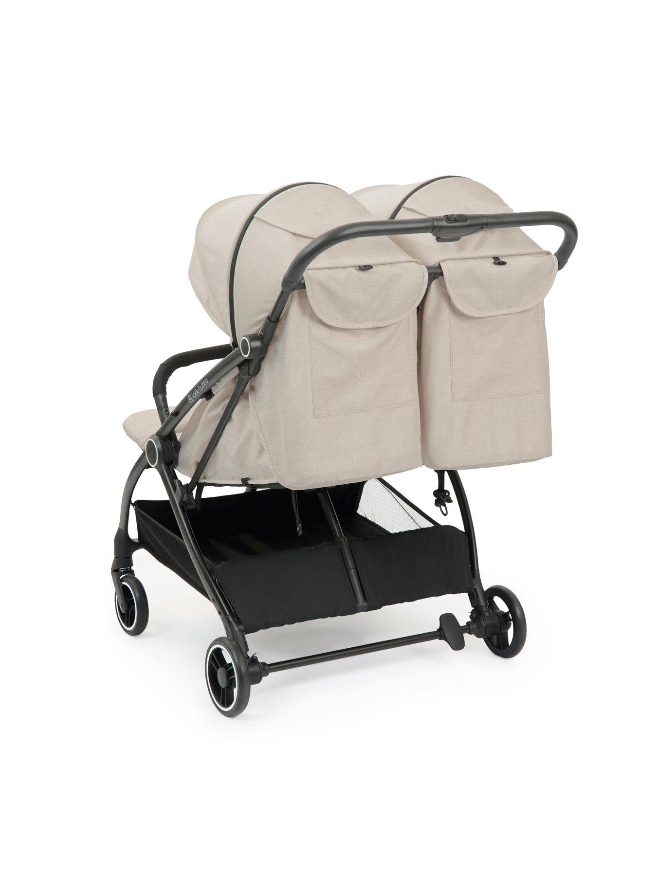 Image 6 of 8 of Ickle Bubba Aries Double Max Autofold Stroller - Stone