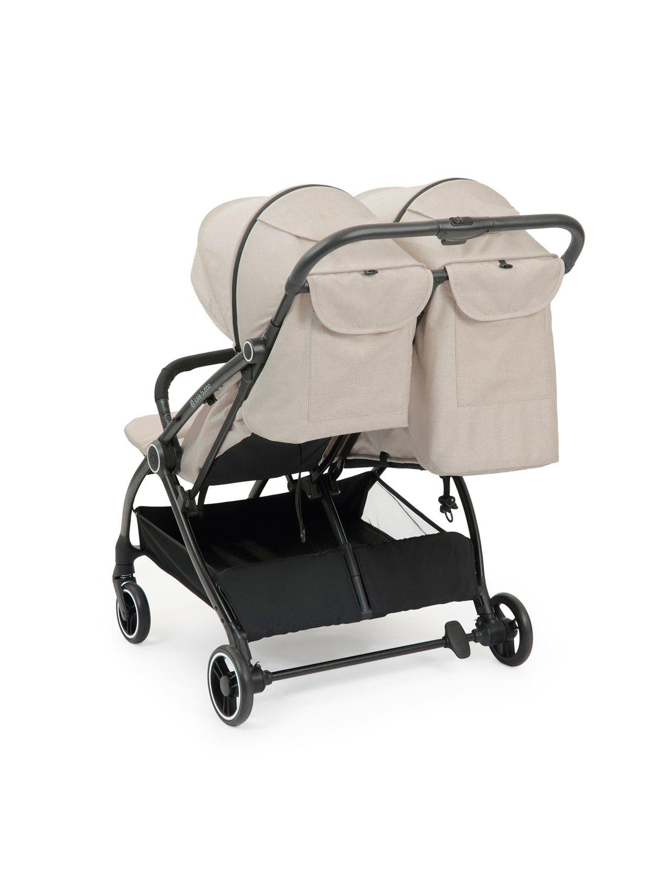 Image 7 of 8 of Ickle Bubba Aries Double Max Autofold Stroller - Stone