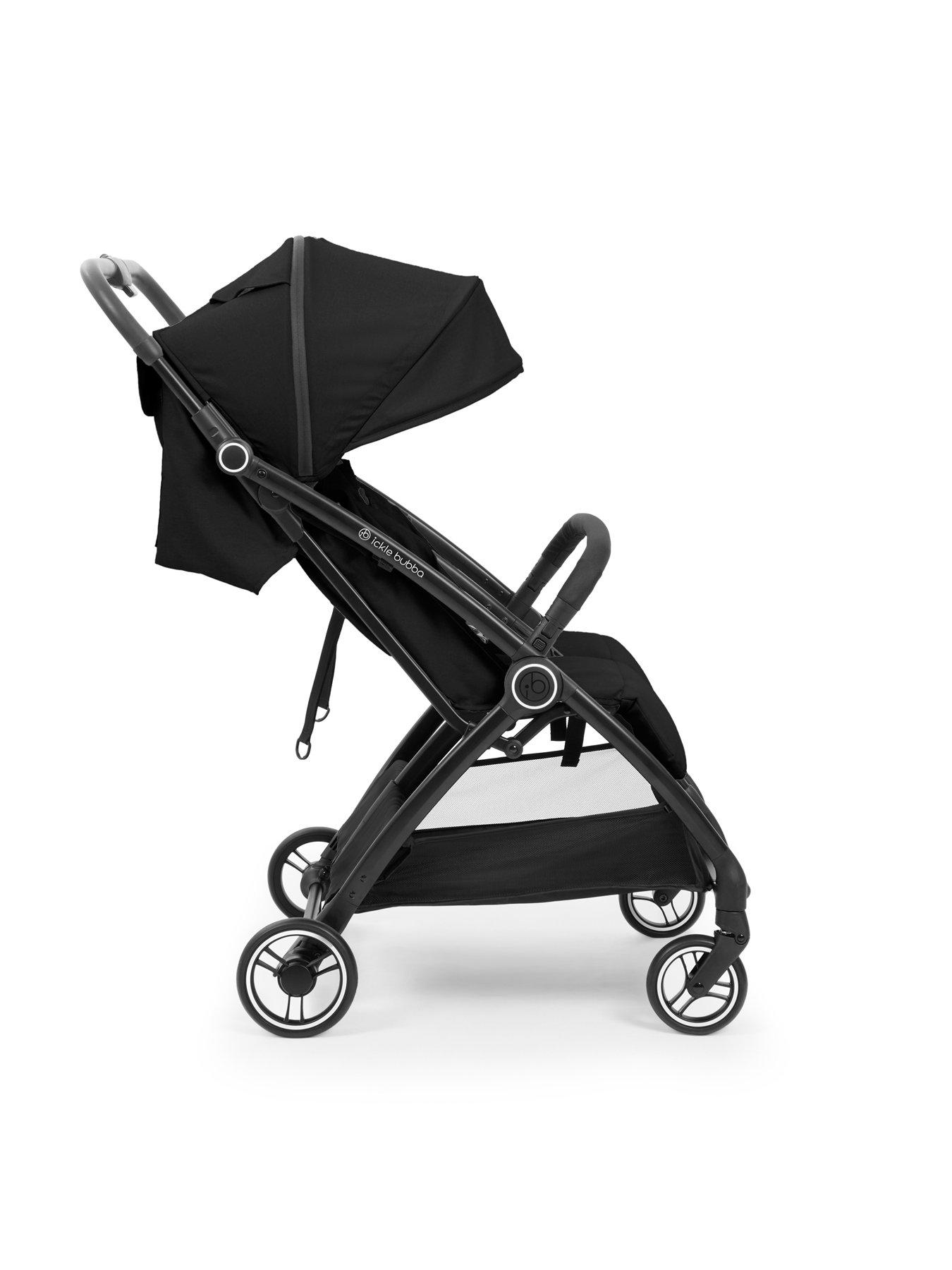 Image 4 of 8 of Ickle Bubba Aries Double Max Autofold Stroller - Black