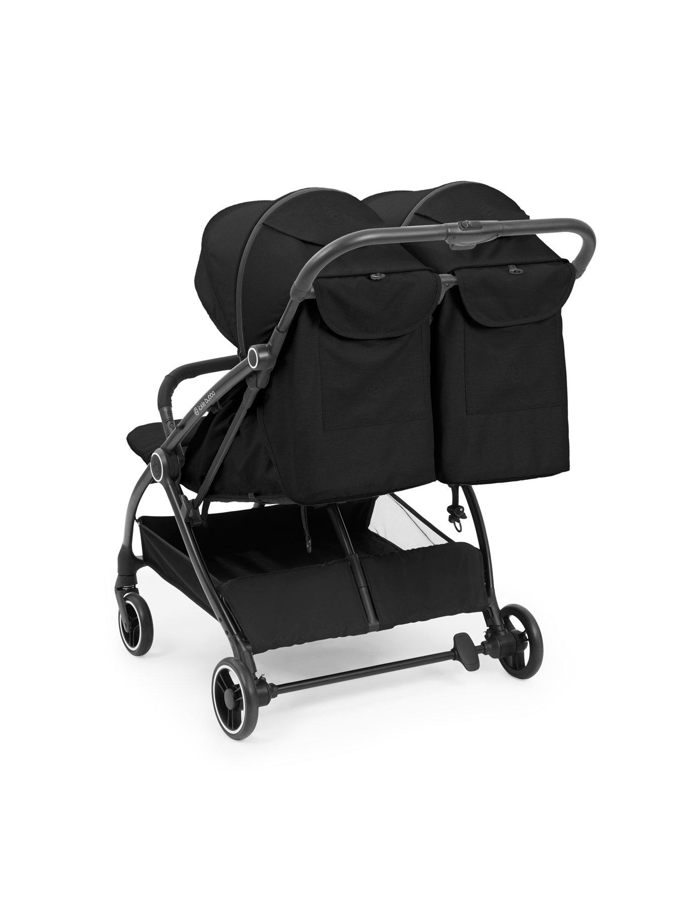 Image 6 of 8 of Ickle Bubba Aries Double Max Autofold Stroller - Black