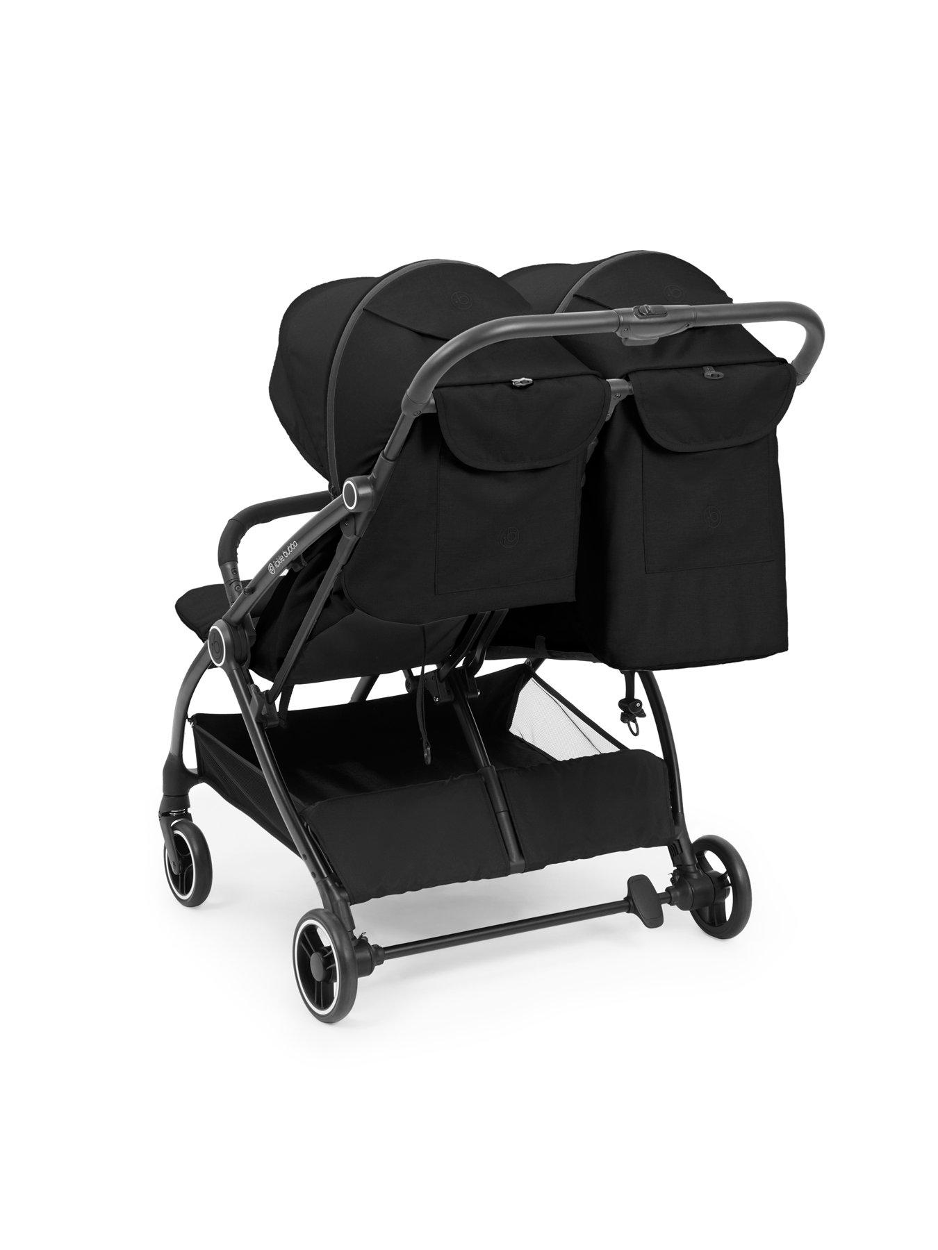Image 7 of 8 of Ickle Bubba Aries Double Max Autofold Stroller - Black