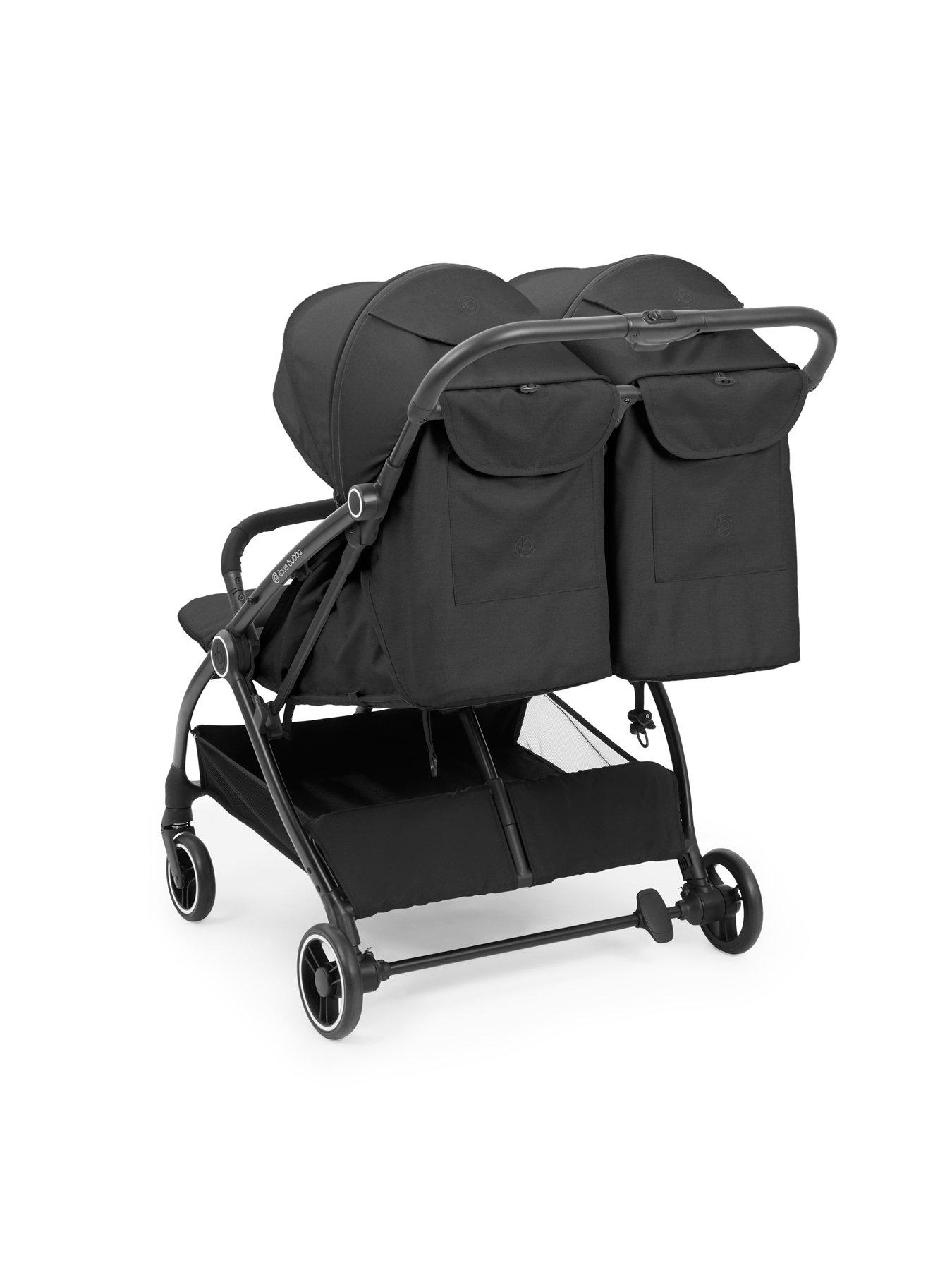 Image 6 of 8 of Ickle Bubba Aries Double Max Autofold Stroller - Graphite Grey