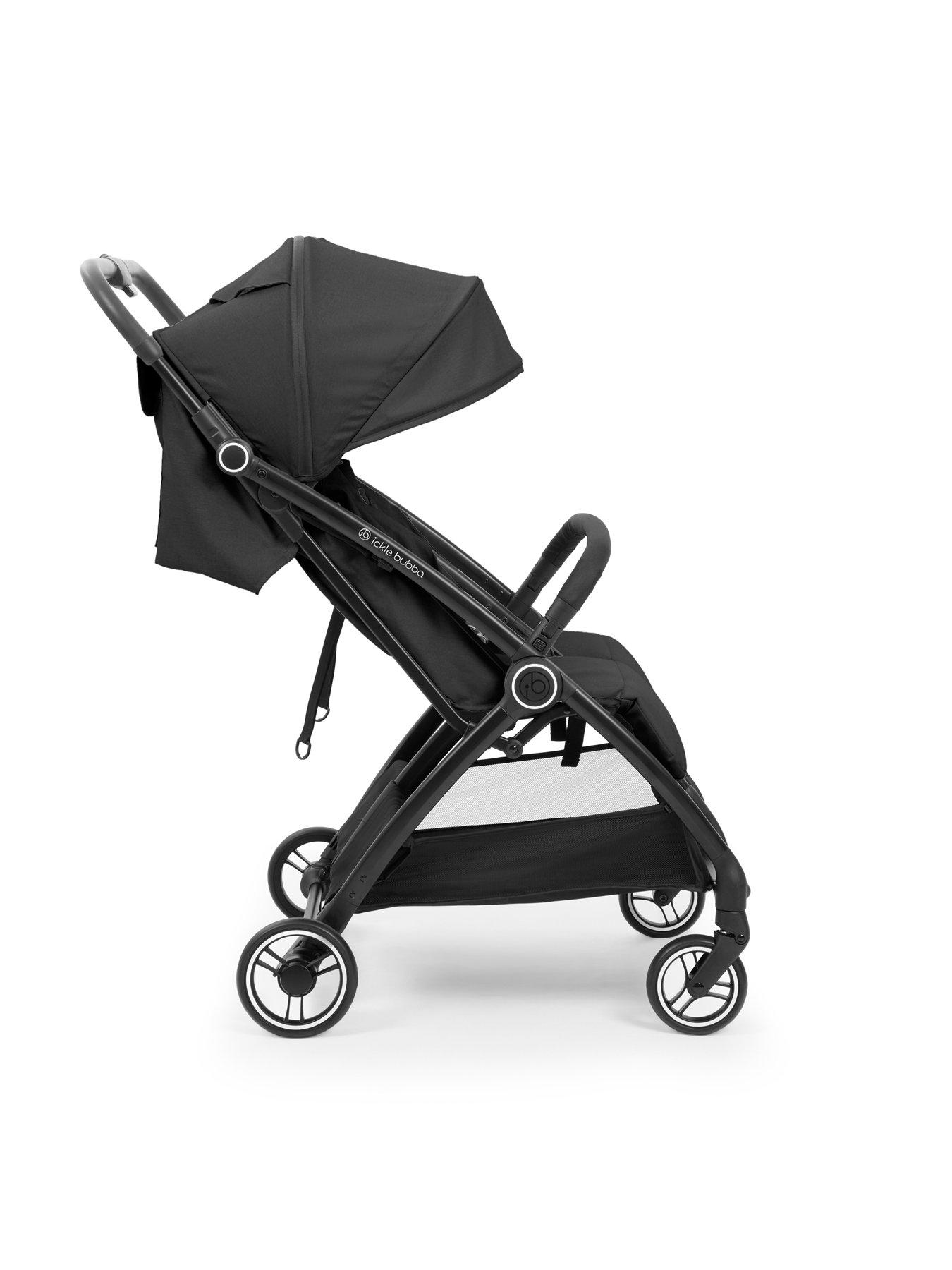 Image 6 of 8 of Ickle Bubba Aries Double Prime Autofold Stroller - Graphite Grey