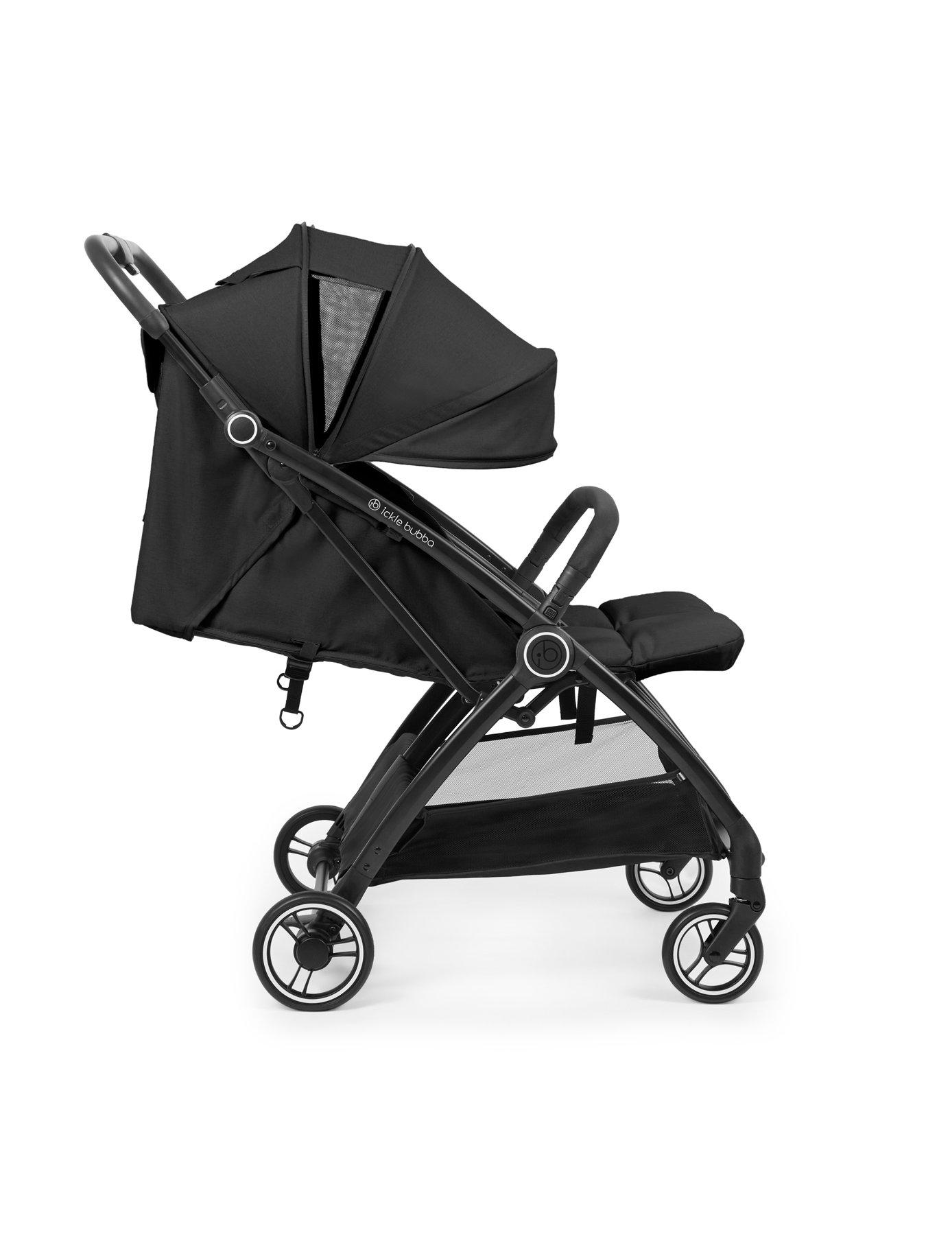 Image 7 of 8 of Ickle Bubba Aries Double Prime Autofold Stroller - Graphite Grey
