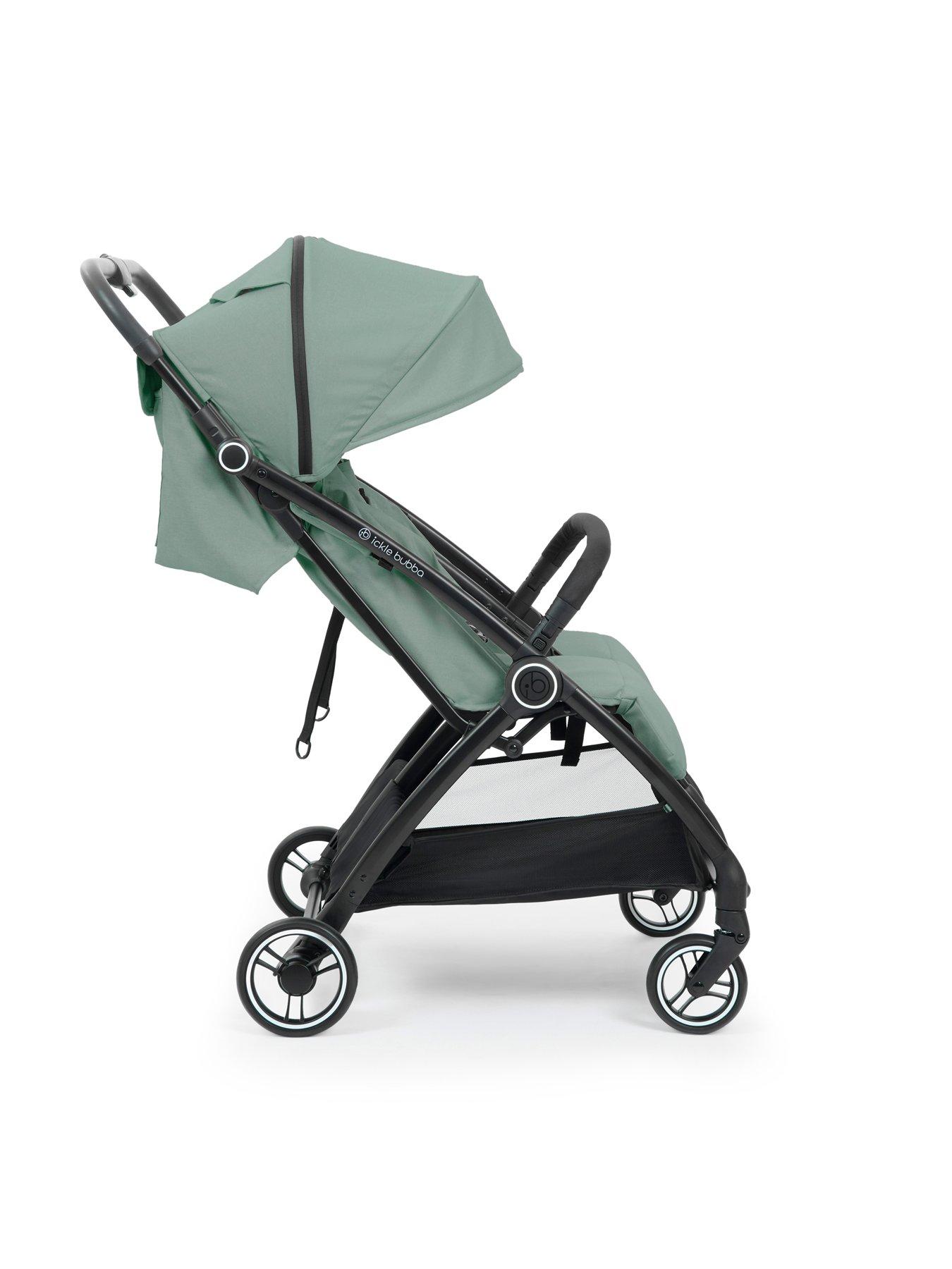 Image 6 of 8 of Ickle Bubba Aries Double Prime Autofold Stroller - Sage Green