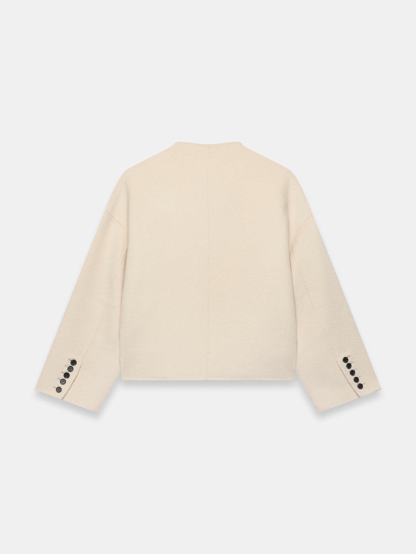 Image 6 of 6 of Mint Velvet Hand Finished Button Detail Jacket - Yellow