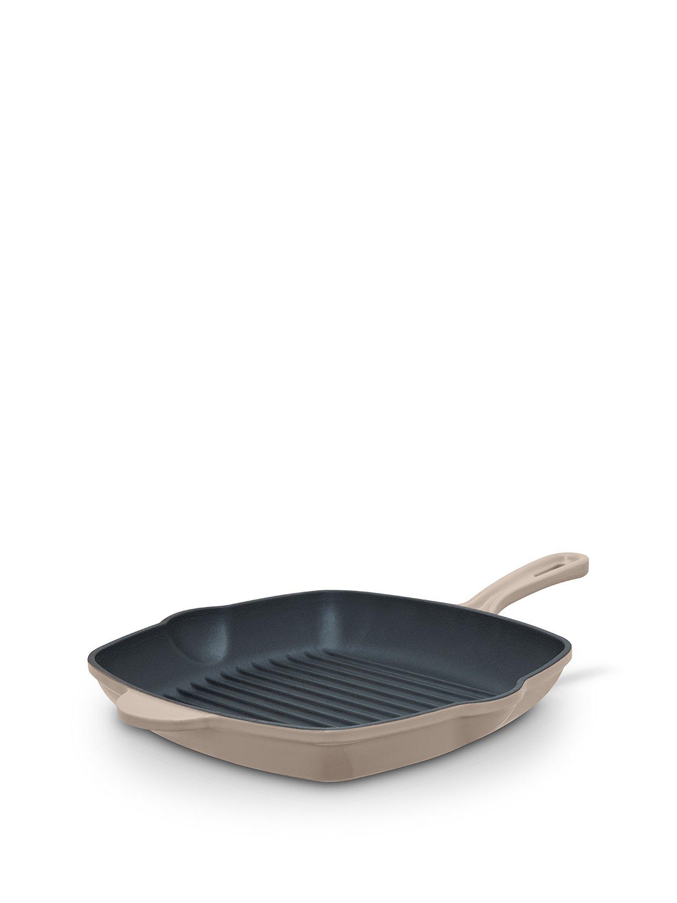 Image 2 of 8 of Barbary & Oak Nattura 28cm Cast Iron Grill Pan With Pour Spouts, Cashmere