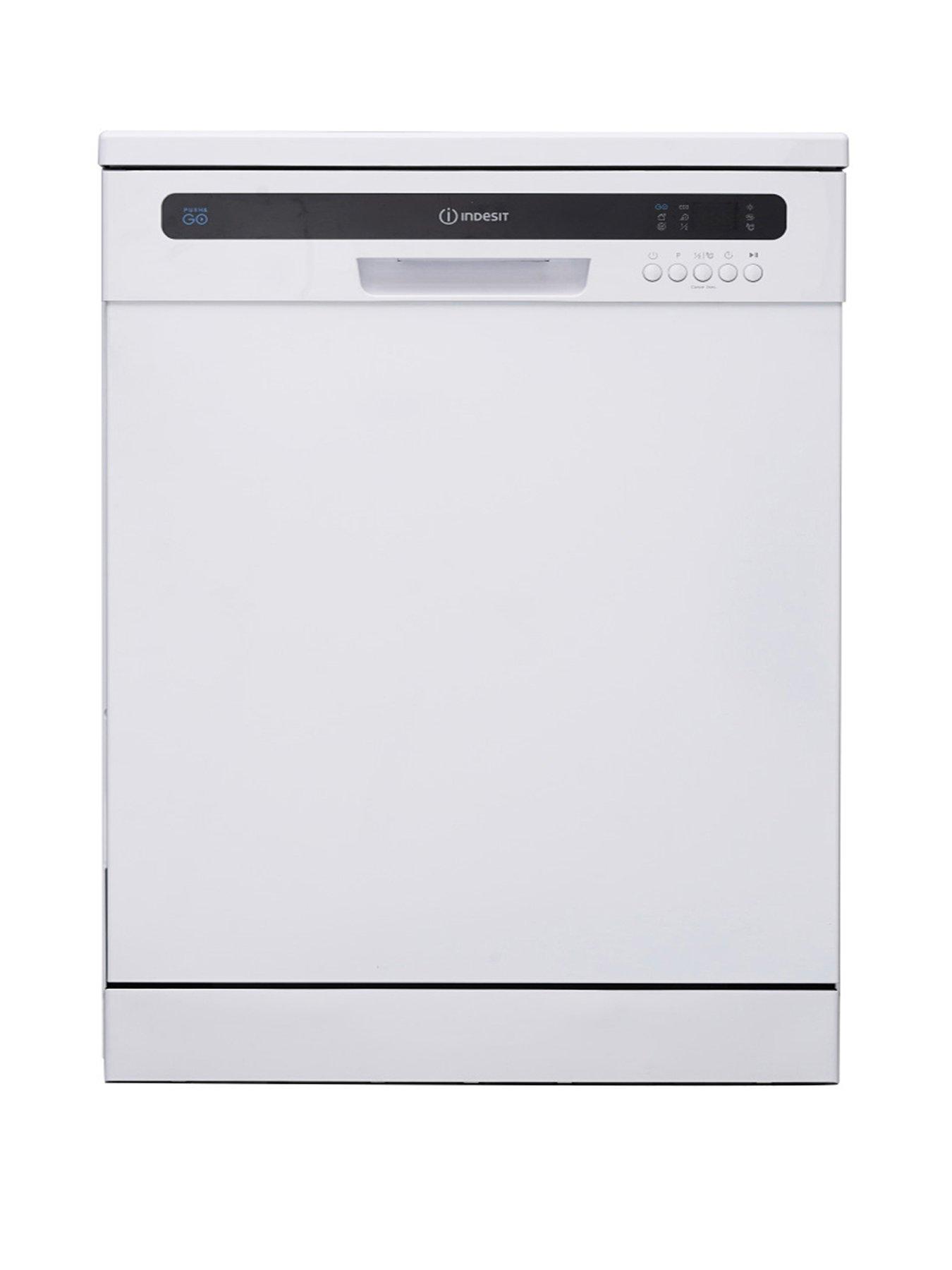 Indesit Push & Go IN2FE13CNO7WUK Freestanding Dishwasher - White