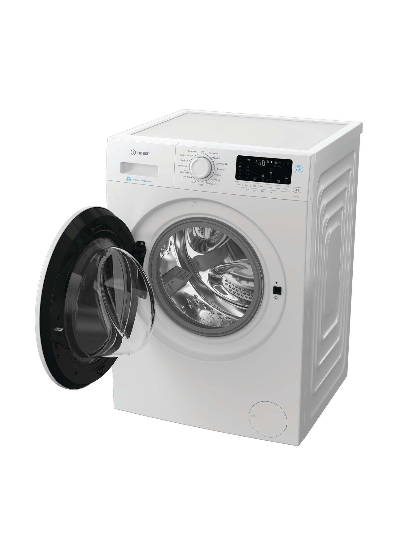 Image 6 of 7 of Indesit Push&amp;Go IDP 10747 PUSH&amp;GO UK 10kg Wash / 7kg Dry Washer Dryer with Steam - White
