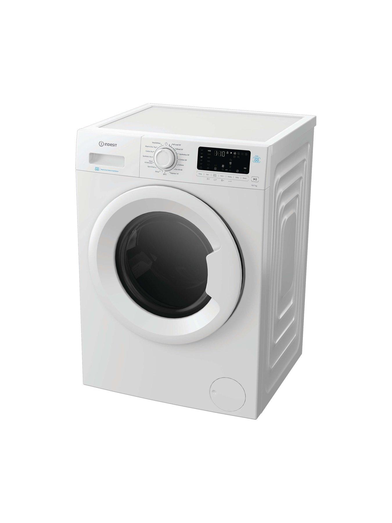 Image 7 of 7 of Indesit Push&amp;Go IDP 10747 PUSH&amp;GO UK 10kg Wash / 7kg Dry Washer Dryer with Steam - White