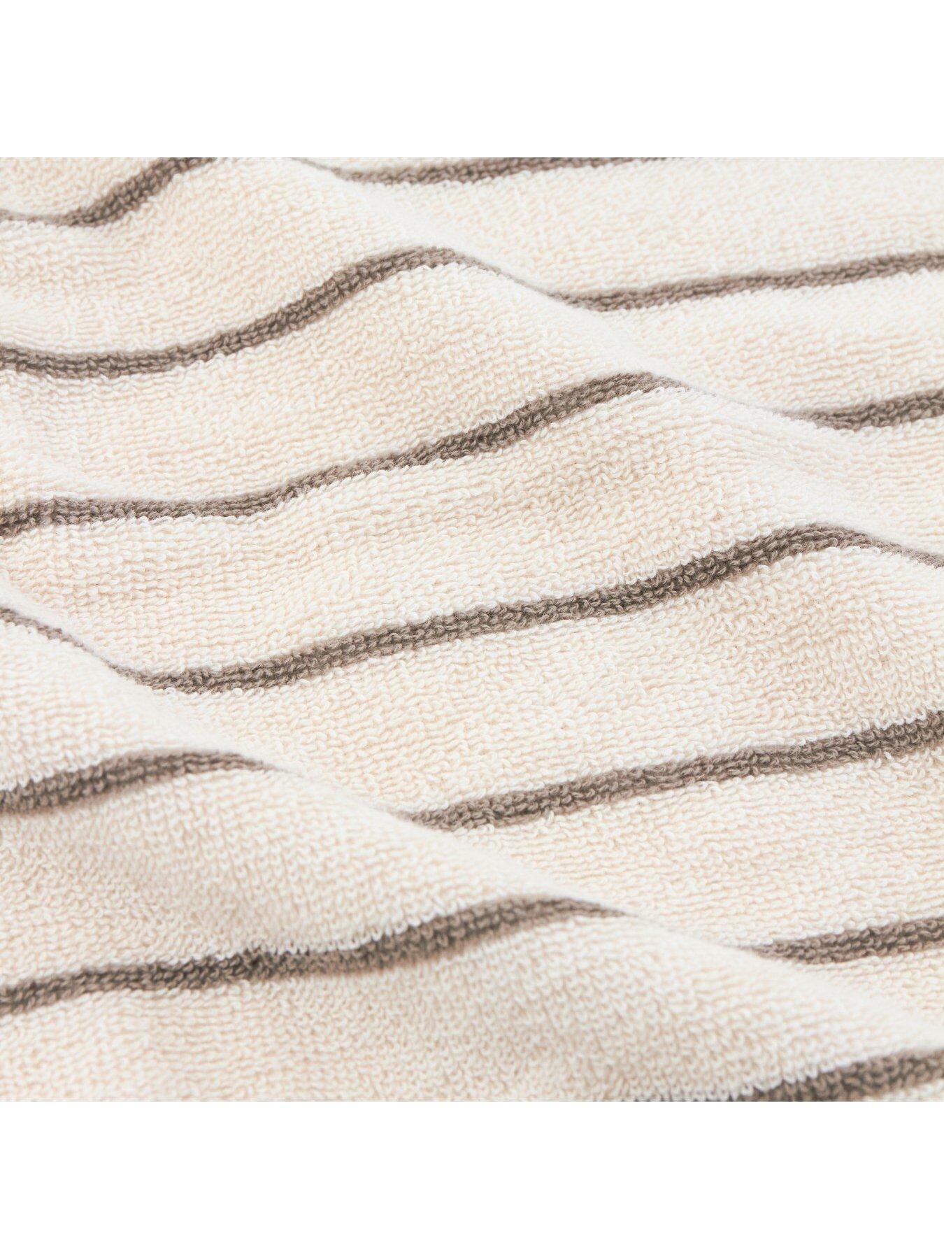 Image 3 of 5 of Yard HEBDEN NARROW STRIPE TOWEL COLLECTION MOLE