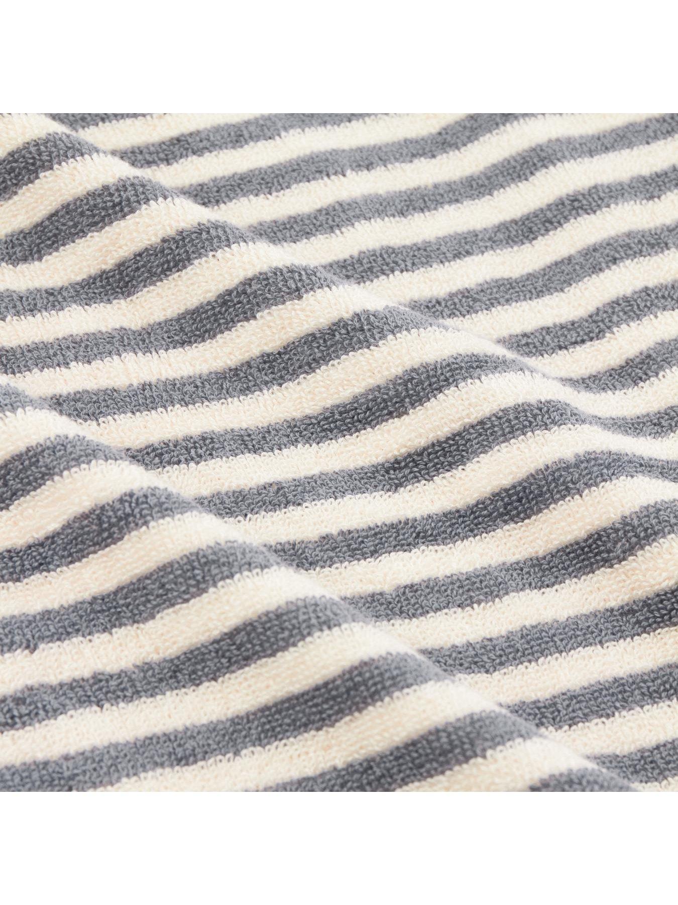 Image 3 of 6 of Yard Hebden Stripe Towel Collection Grey