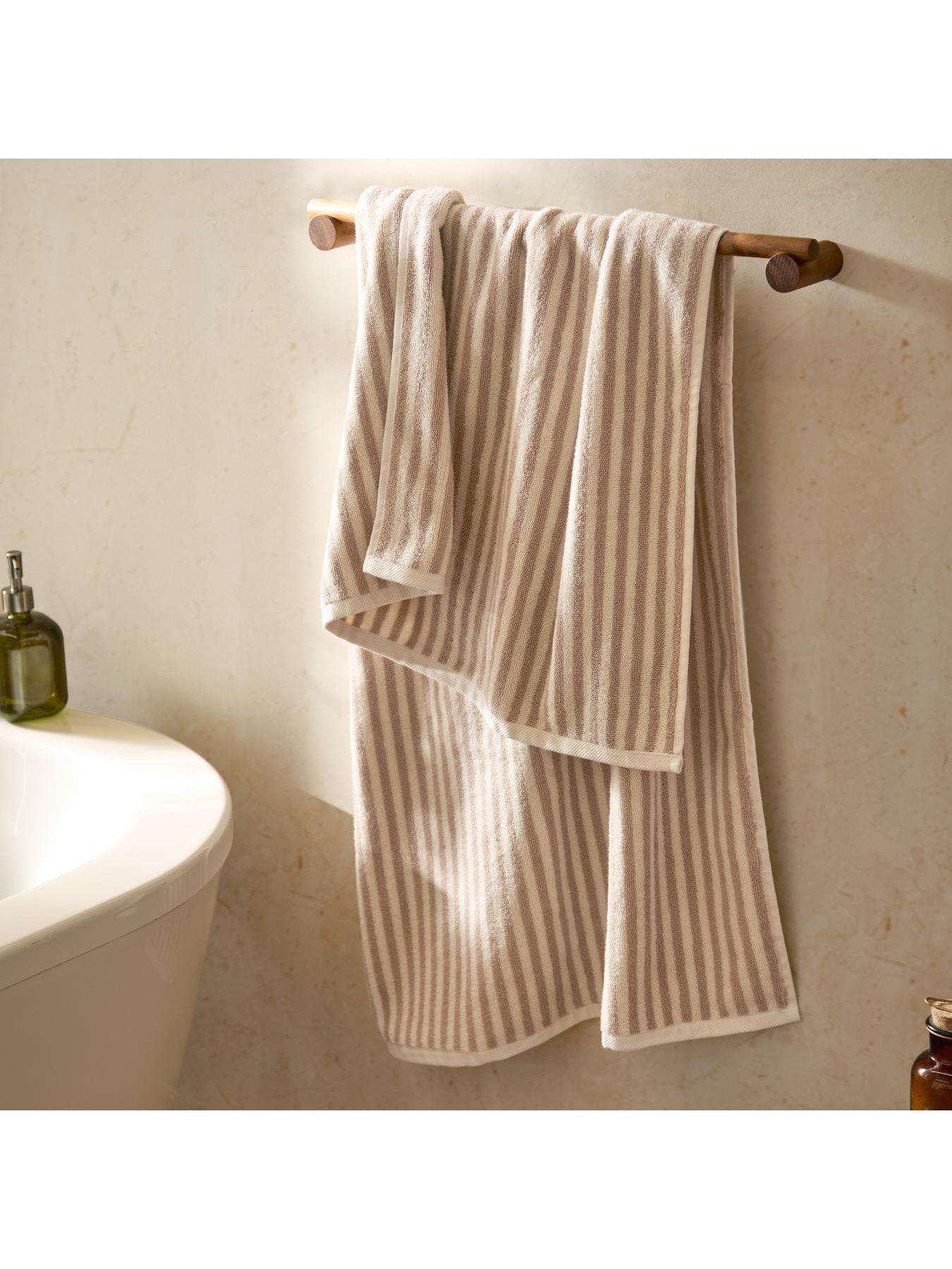 Image 4 of 6 of Yard Hebden Stripe Towel Collection Natural