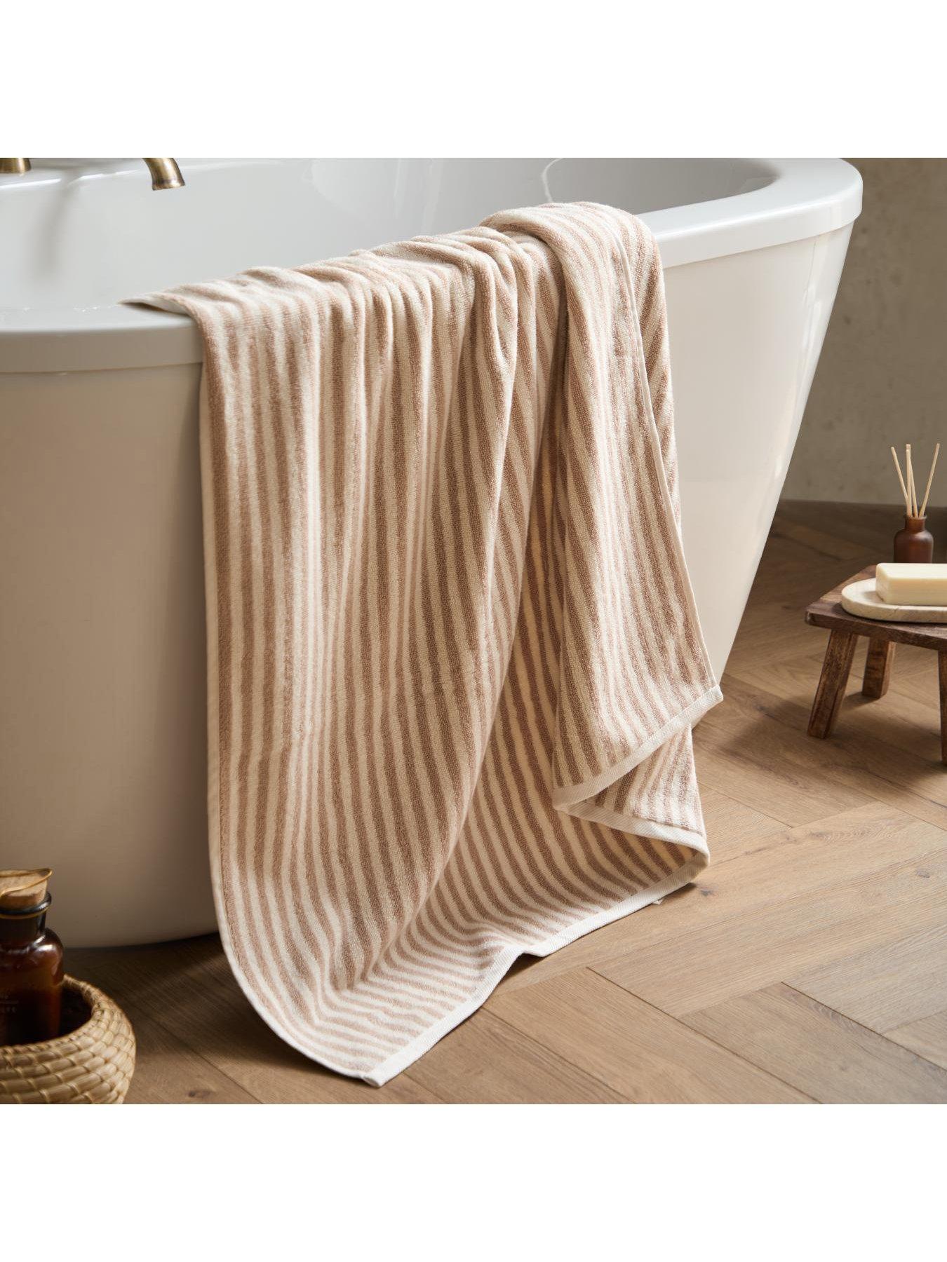 Image 5 of 6 of Yard Hebden Stripe Towel Collection Natural