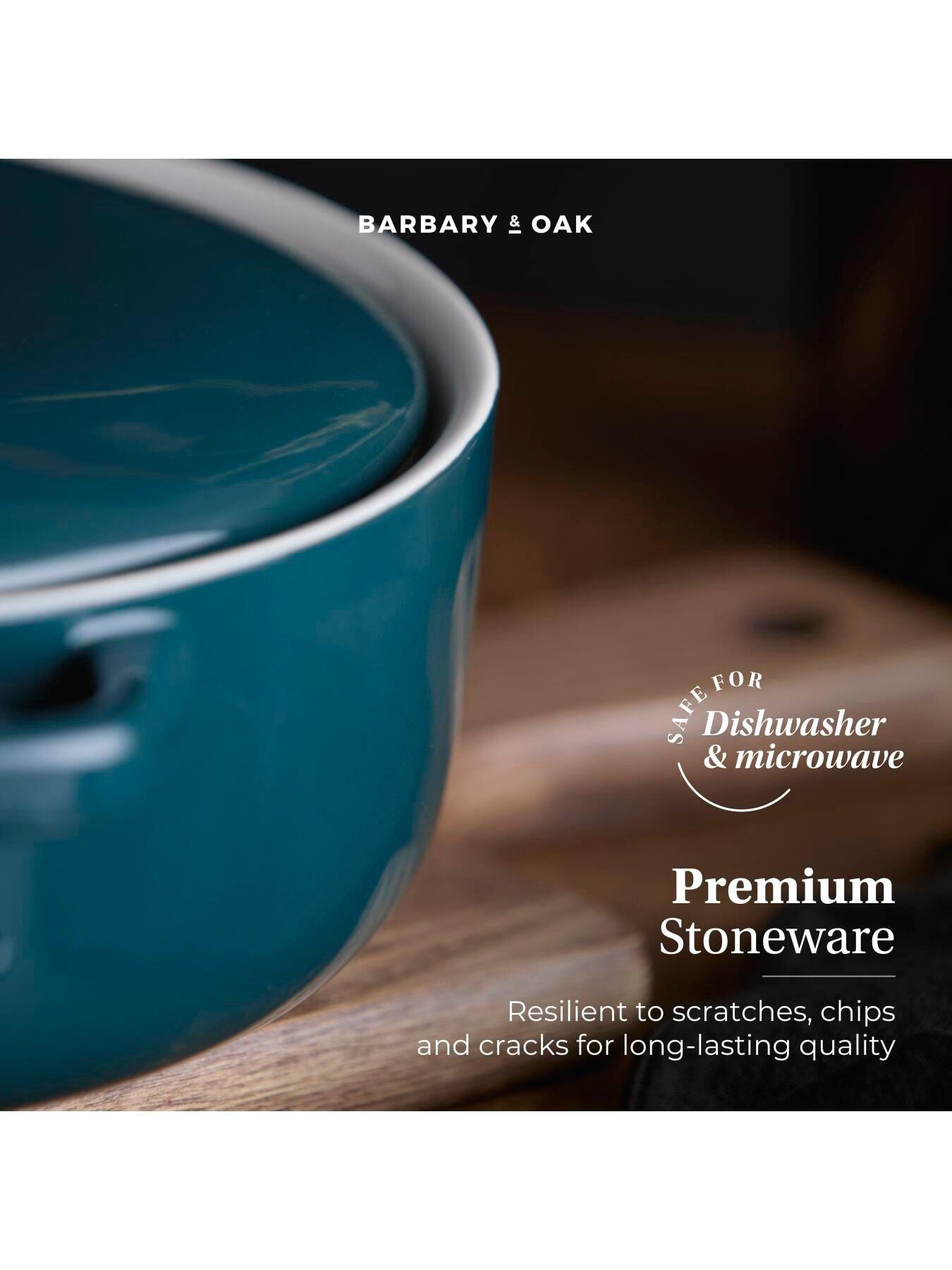 Image 3 of 8 of Barbary & Oak Nattura 23.5cm Shallow Casserole, Easy Grip Handles, Agave