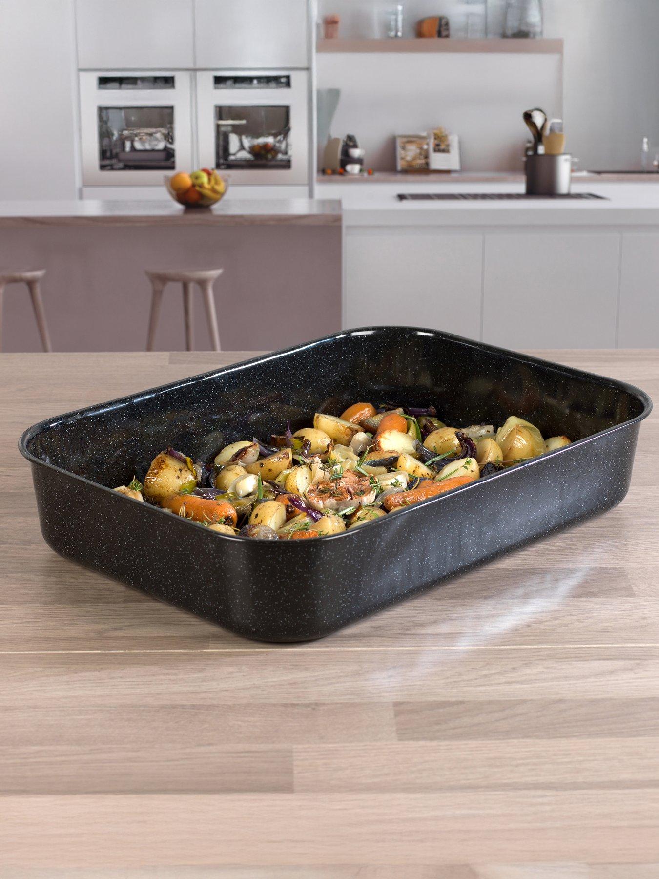 Russell Hobbs Russell Hob Vit Enamel 42cm Deep Roaster