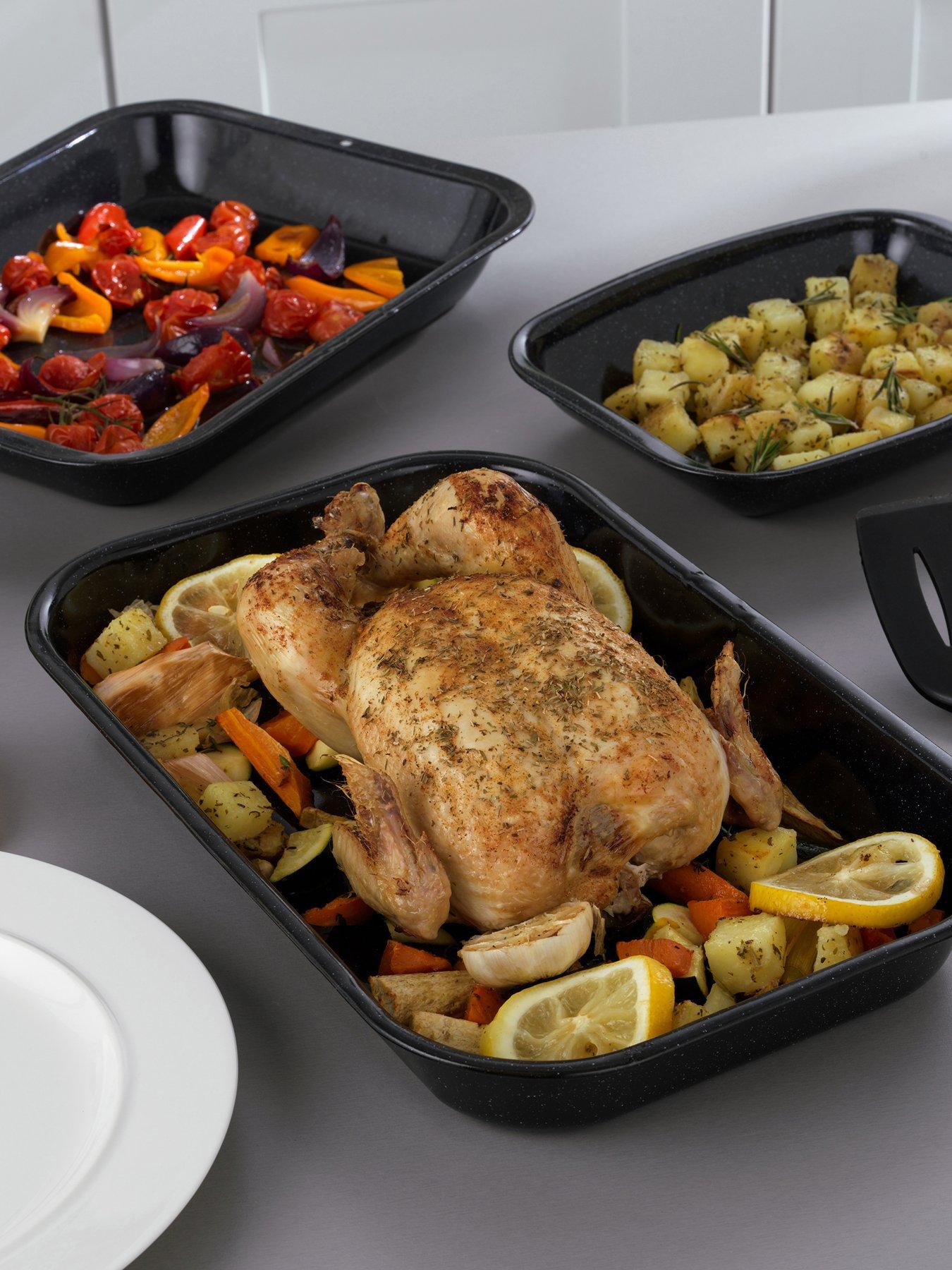 Russell Hobbs Russell Hbs 3pc Roaster  &  Chop Tray Set