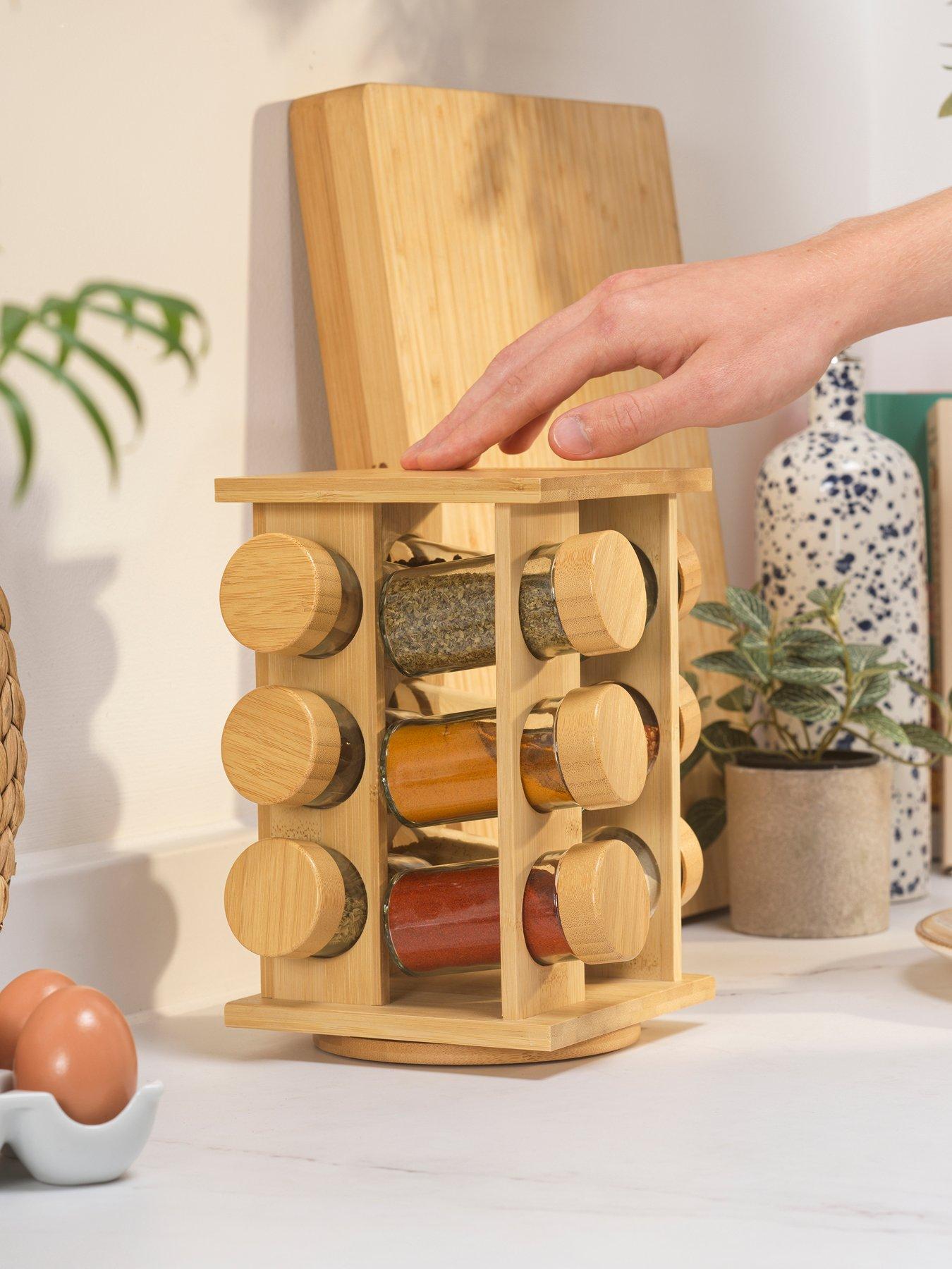 Image 3 of 7 of Salter Salter Bamboo 12 Jar Spice Rack Fsc 100%
