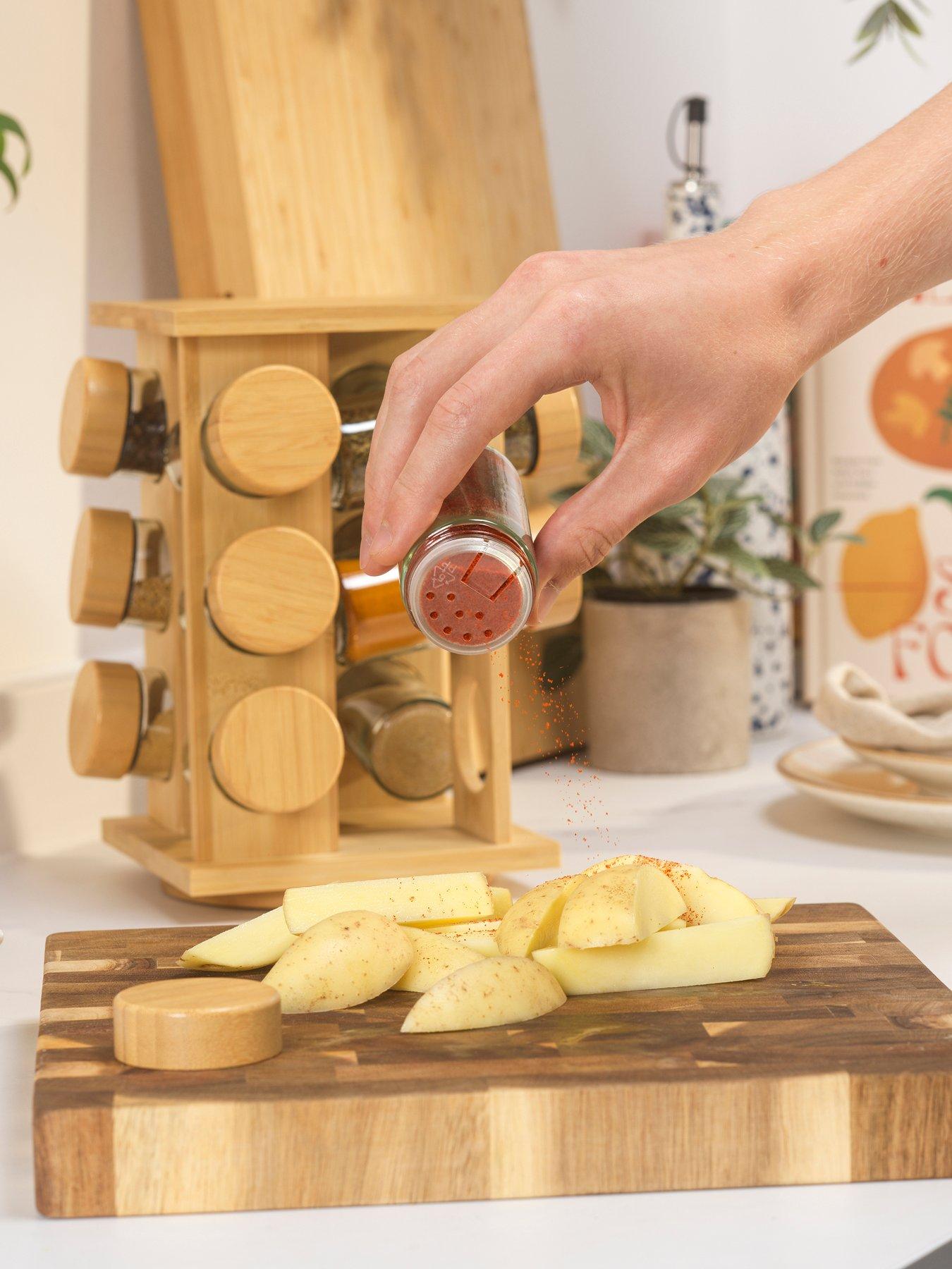 Image 5 of 7 of Salter Salter Bamboo 12 Jar Spice Rack Fsc 100%
