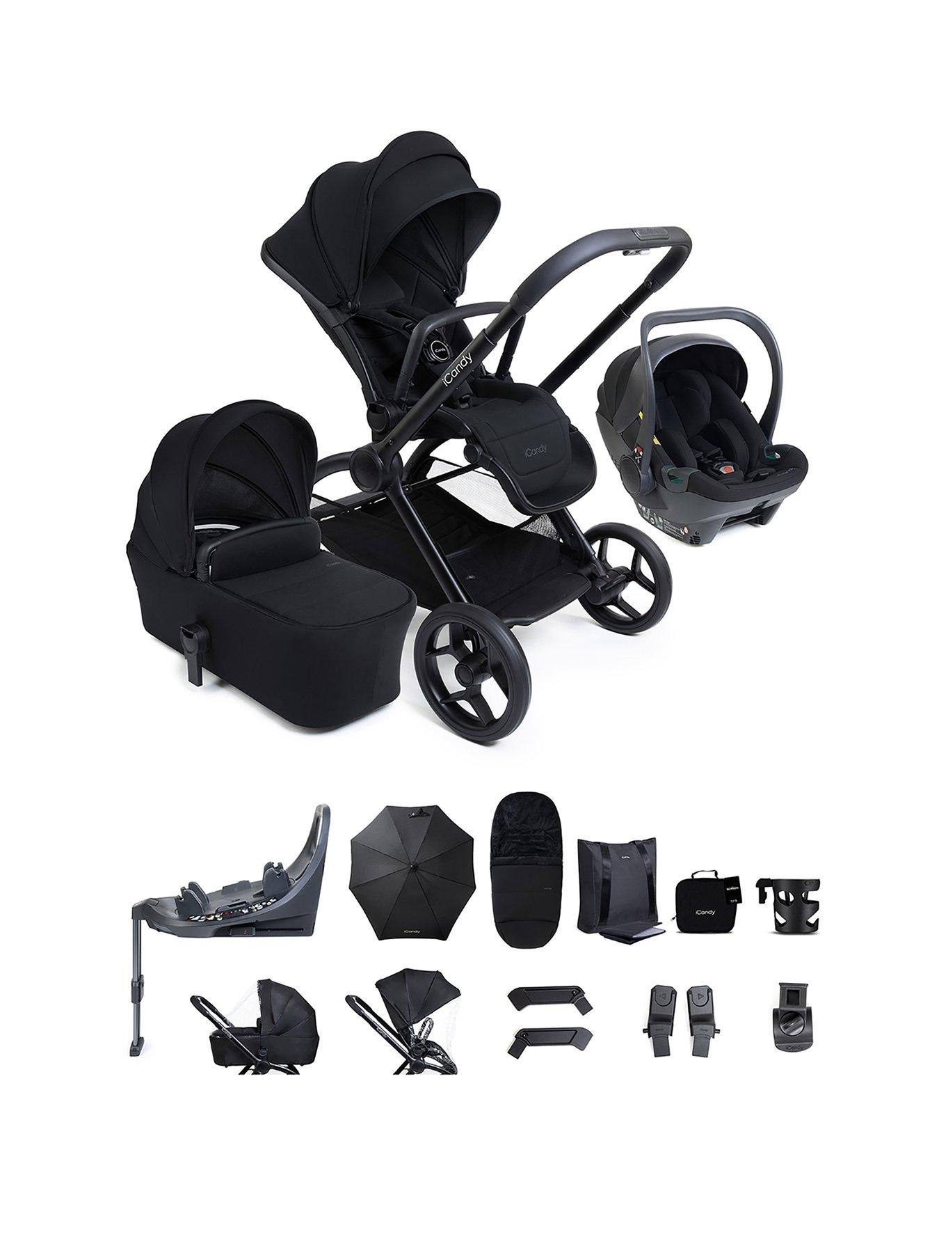 iCandy Core 2 Travel Bundle with Cocoon Car Seat - Black