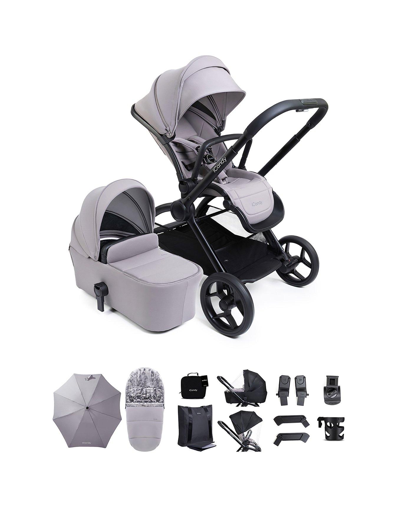 Image 1 of 7 of iCandy Core 2 Complete Pushchair Bundle - Storm Grey