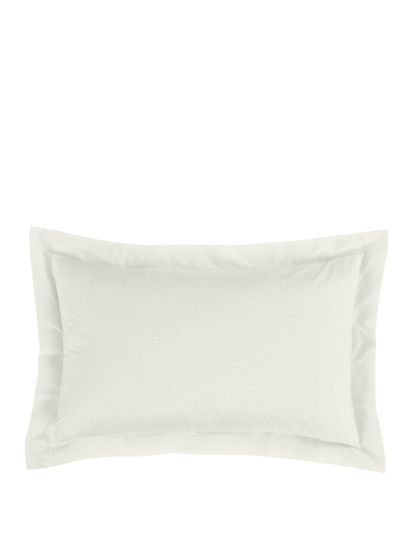 Image 2 of 4 of Bianca 180 Thread Count Egyptian Cotton Oxford Pillowcase Cream