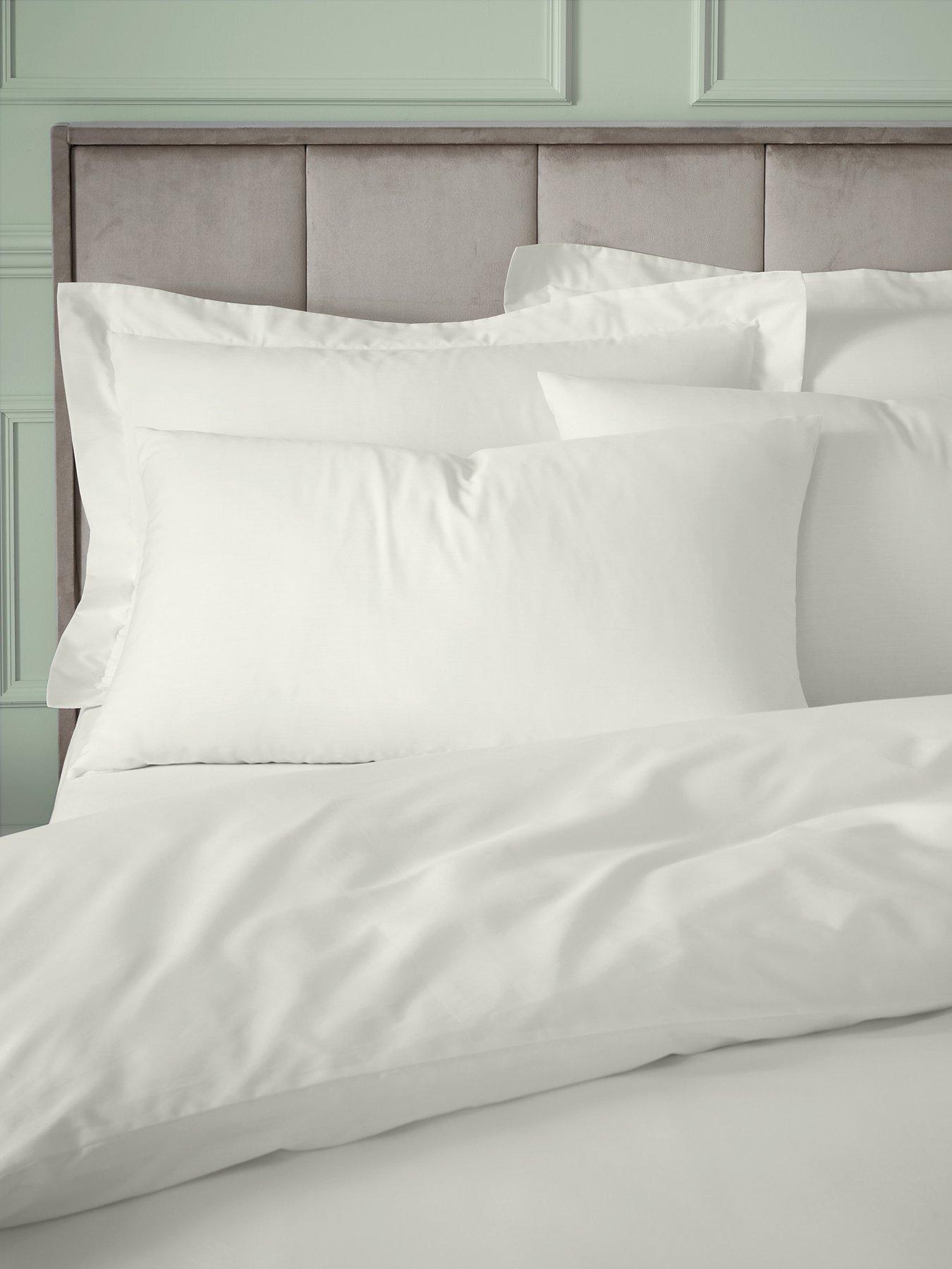 Image 4 of 4 of Bianca 180 Thread Count Egyptian Cotton Oxford Pillowcase Cream