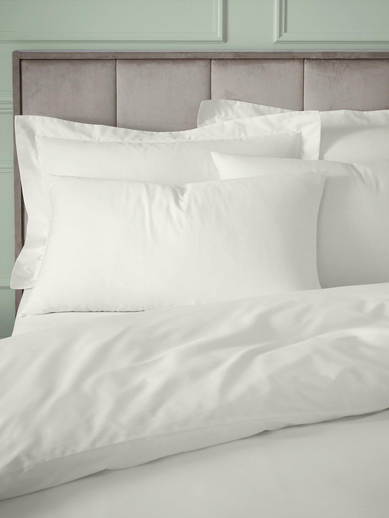 Image 4 of 4 of Bianca 180 Thread Count Egyptian Cotton Standard Pillowcase Pair Cream