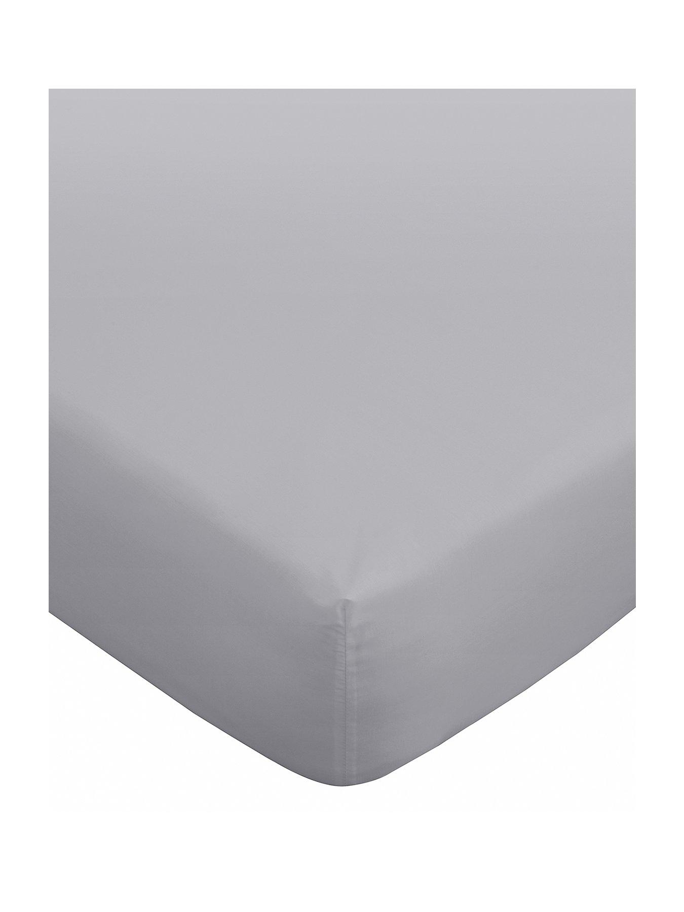 Image 2 of 3 of Bianca 180Tc Egyptian Cotton Fitted Sheet Silver