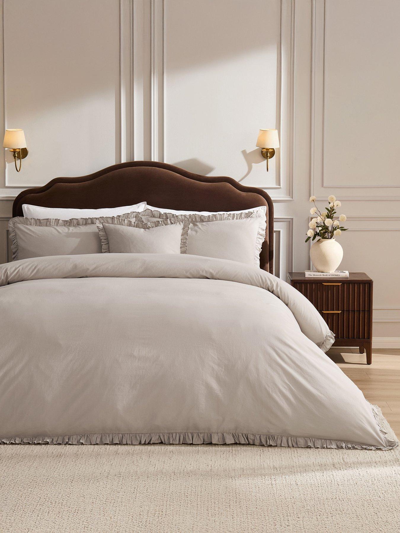 Dusk Marion 200 Thread Count Ruffle Edge Duvet Cover