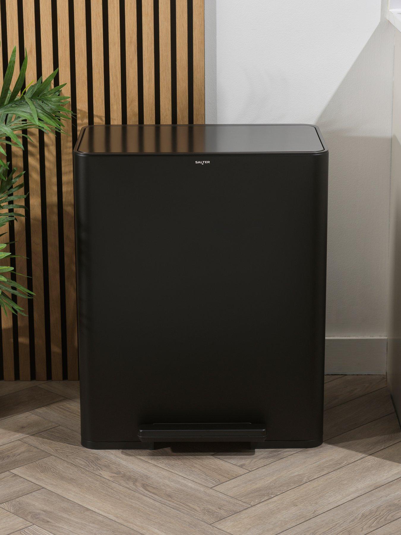 Salter S.s. Dual Recycle Pedal Bin - Black