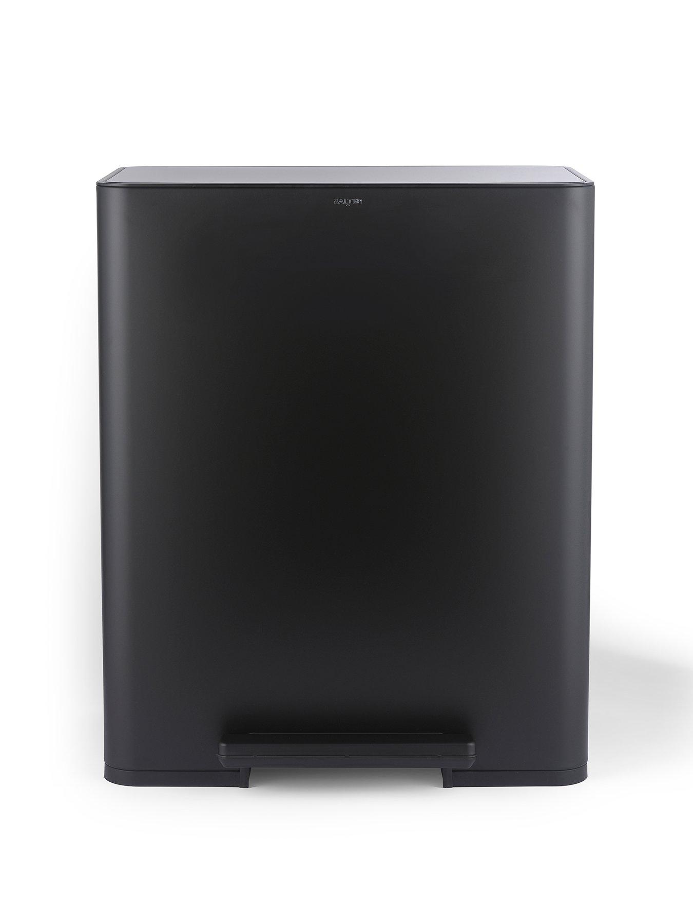 Image 2 of 6 of Salter S.s. Dual Recycle Pedal Bin - Black