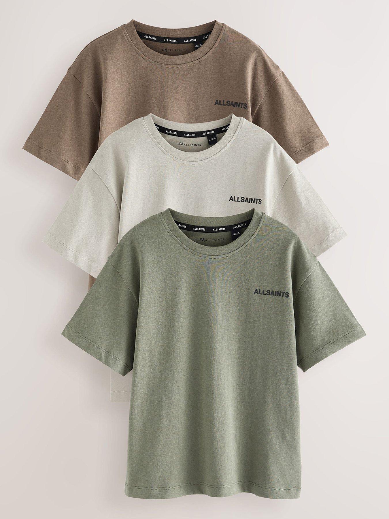 smALLSAINTS Older Boys 3 Pack Logo T-Shirts - Multi