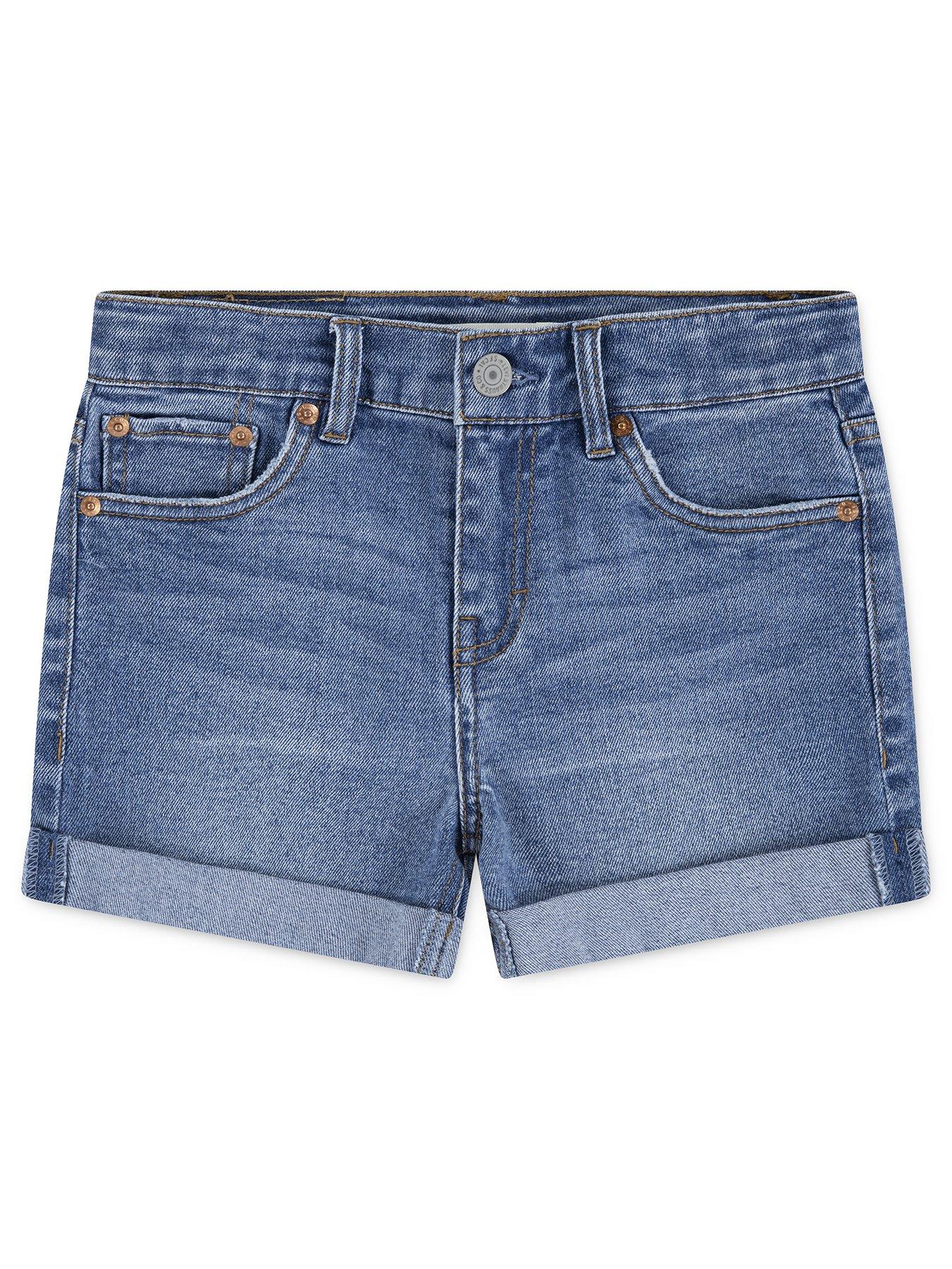 Levi's Girls Girlfriend Shorts - Blue