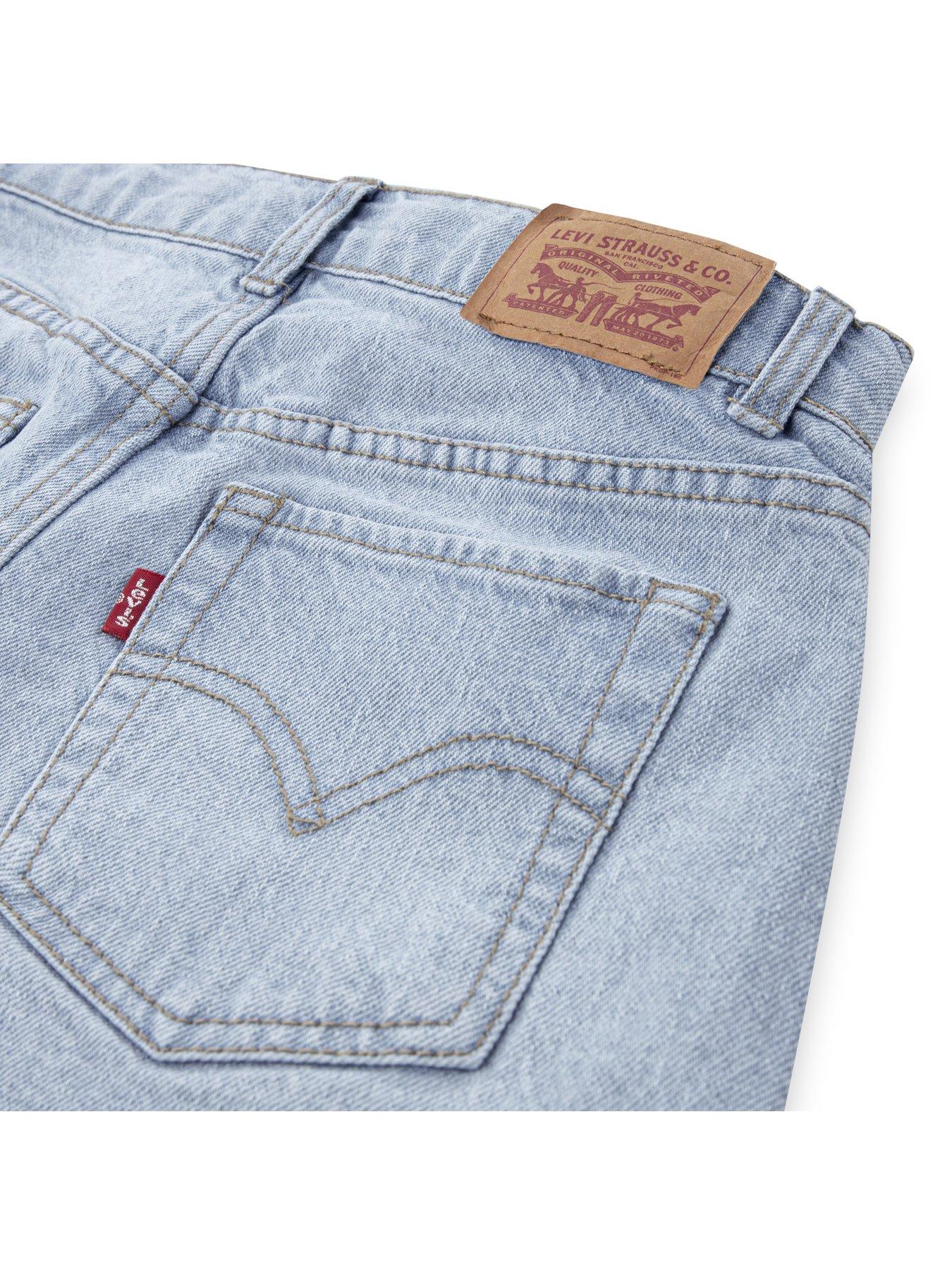 Image 5 of 6 of Levi's Girls 94 Baggy Shorts - Blue