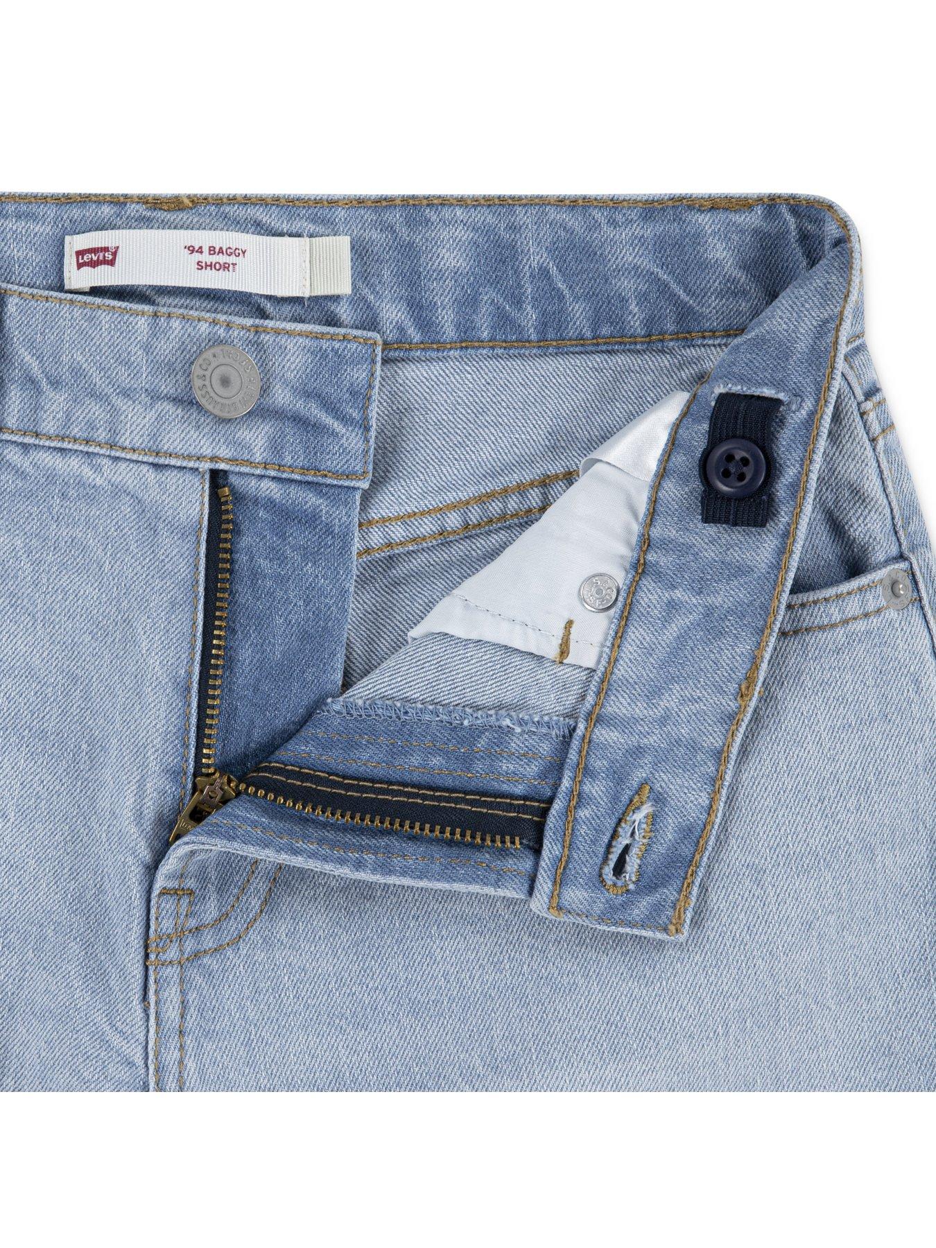 Image 6 of 6 of Levi's Girls 94 Baggy Shorts - Blue