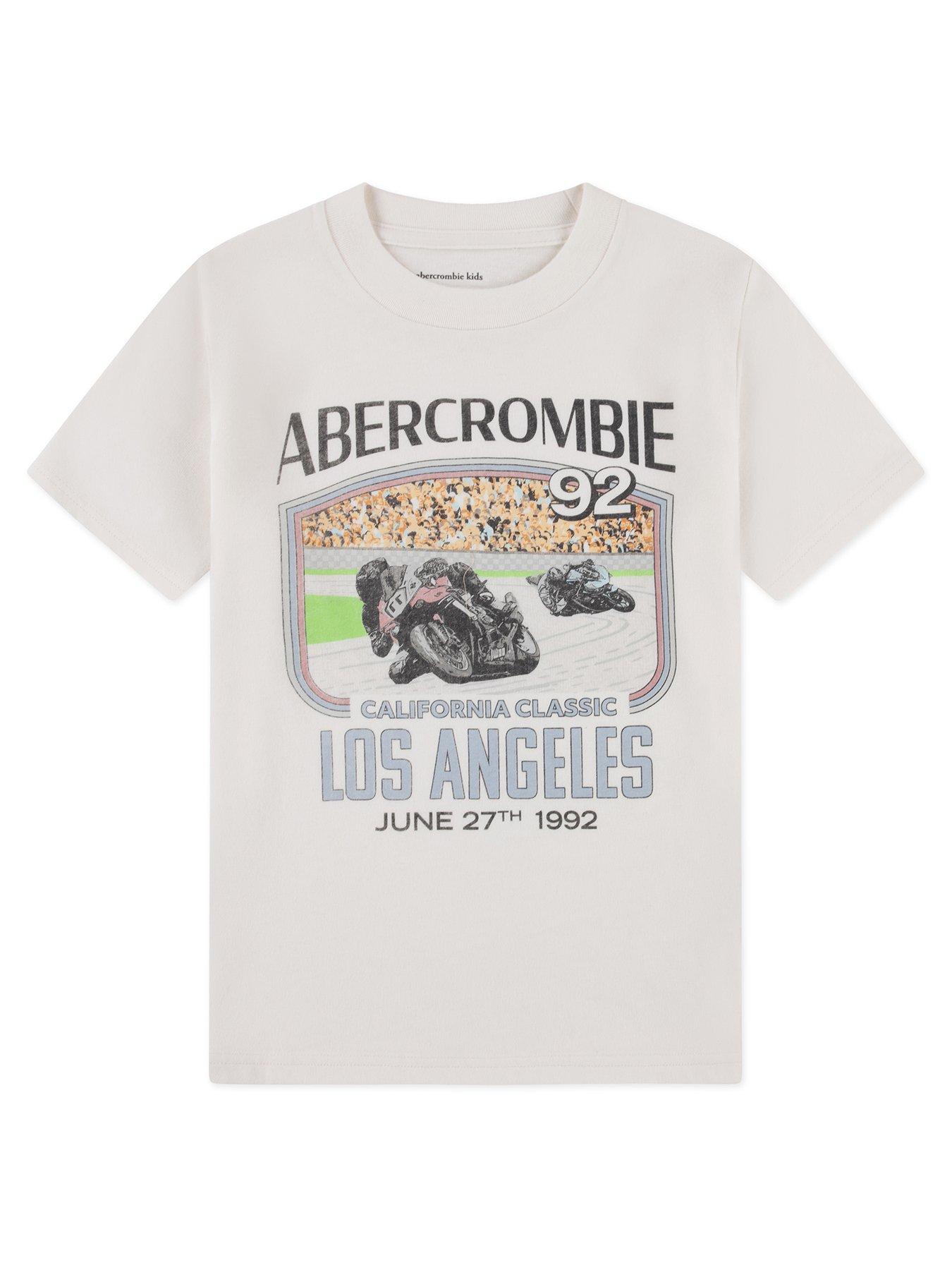 Abercrombie & Fitch Boys California Classic Short Sleeve T-Shirt - White
