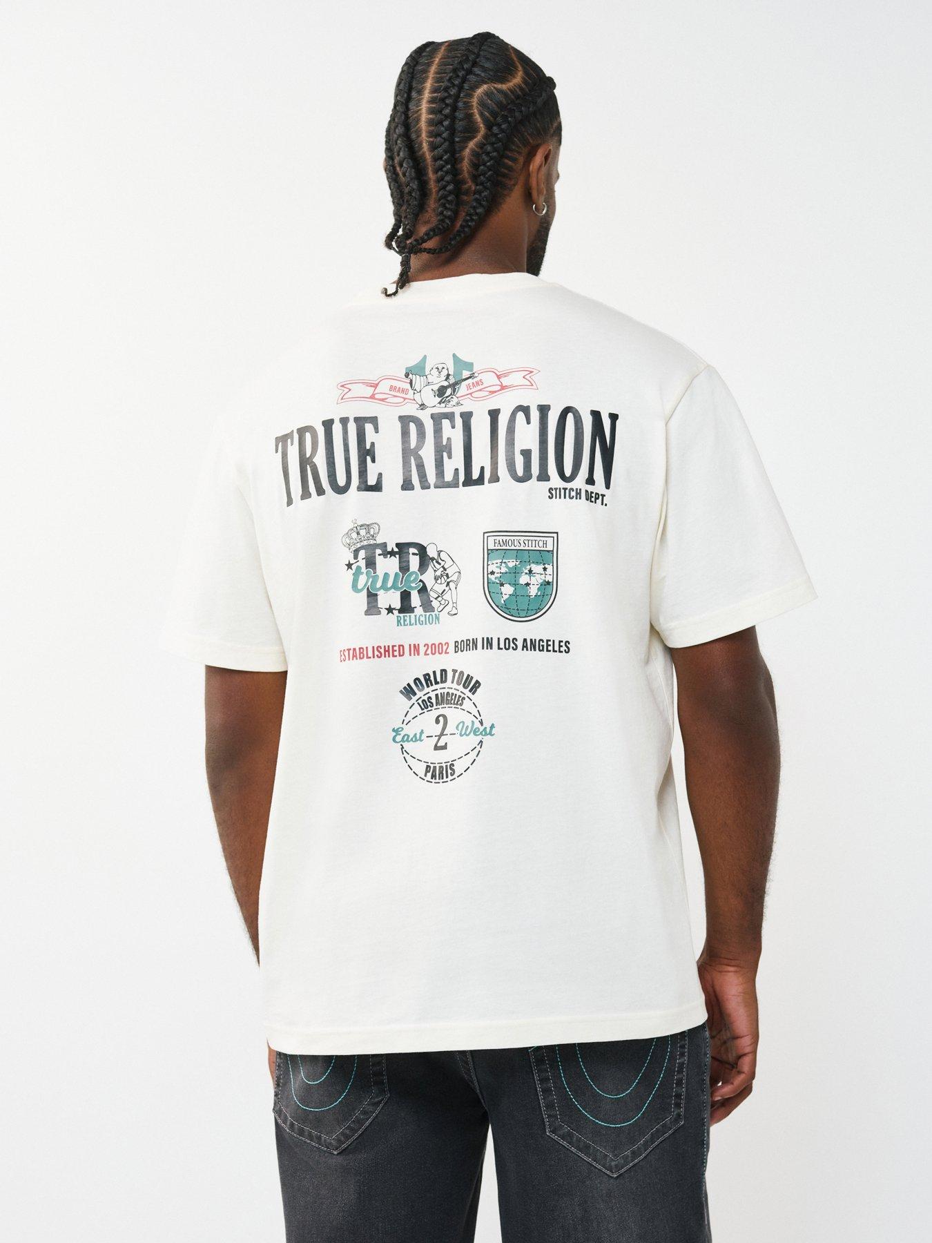 TRUE RELIGION Sport Logo Back Graphic T-Shirt - Off White